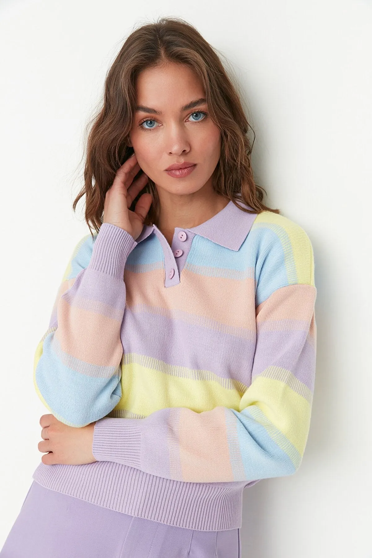 pastel sweater top