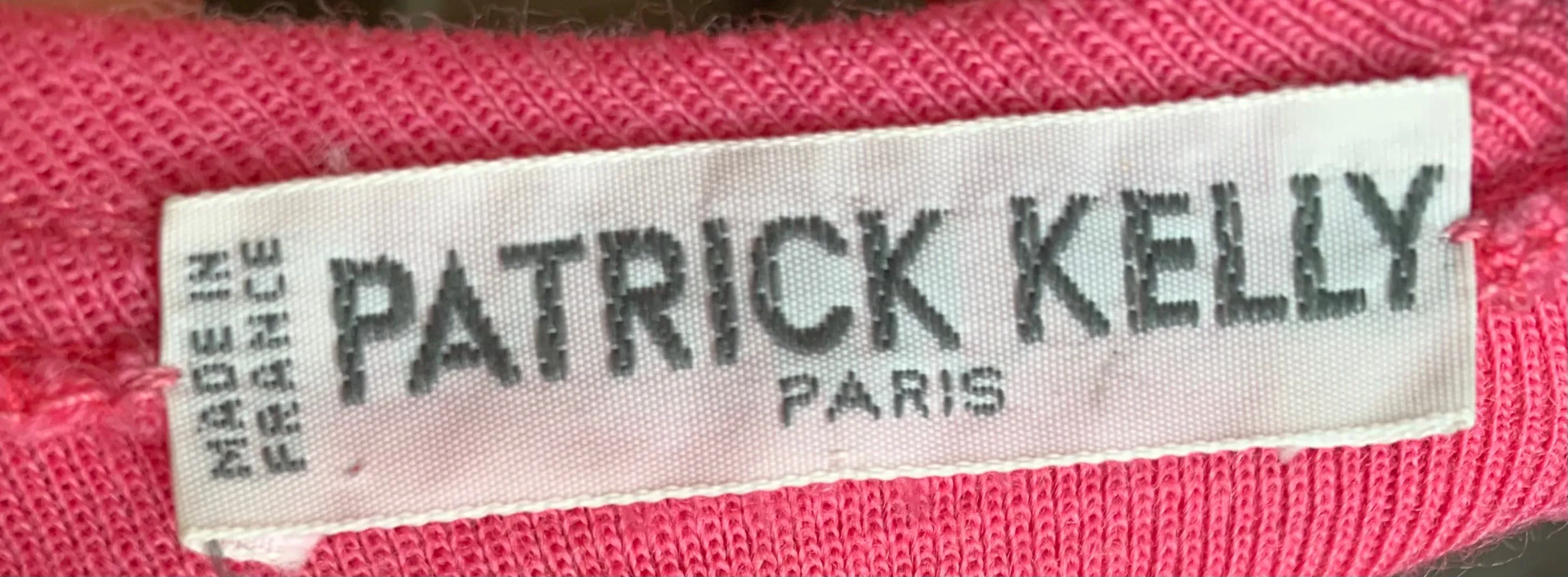 Patrick Kelly F/W '86/'87 RARE Pink Jersey Gown with Colorful Buttons