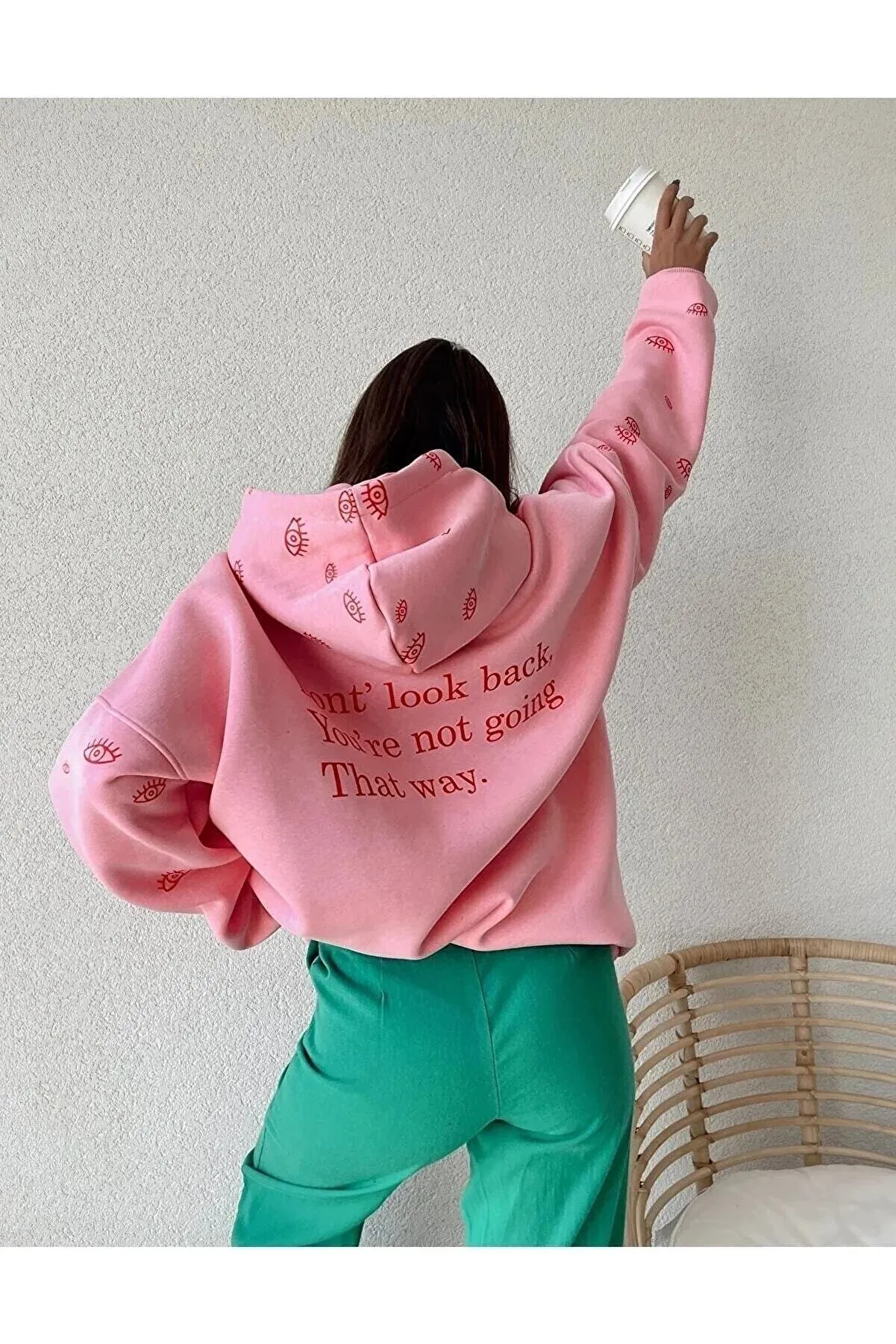 Pink eye sweatshirt