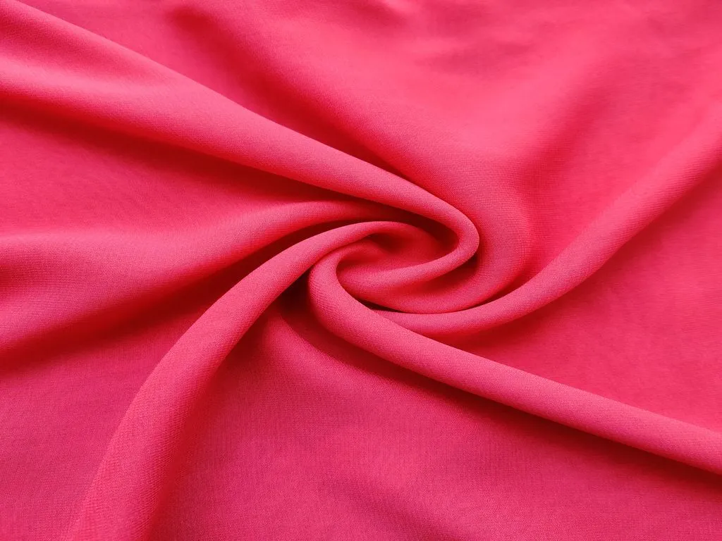 Pink Plain Fine Quality Georgette Fabric