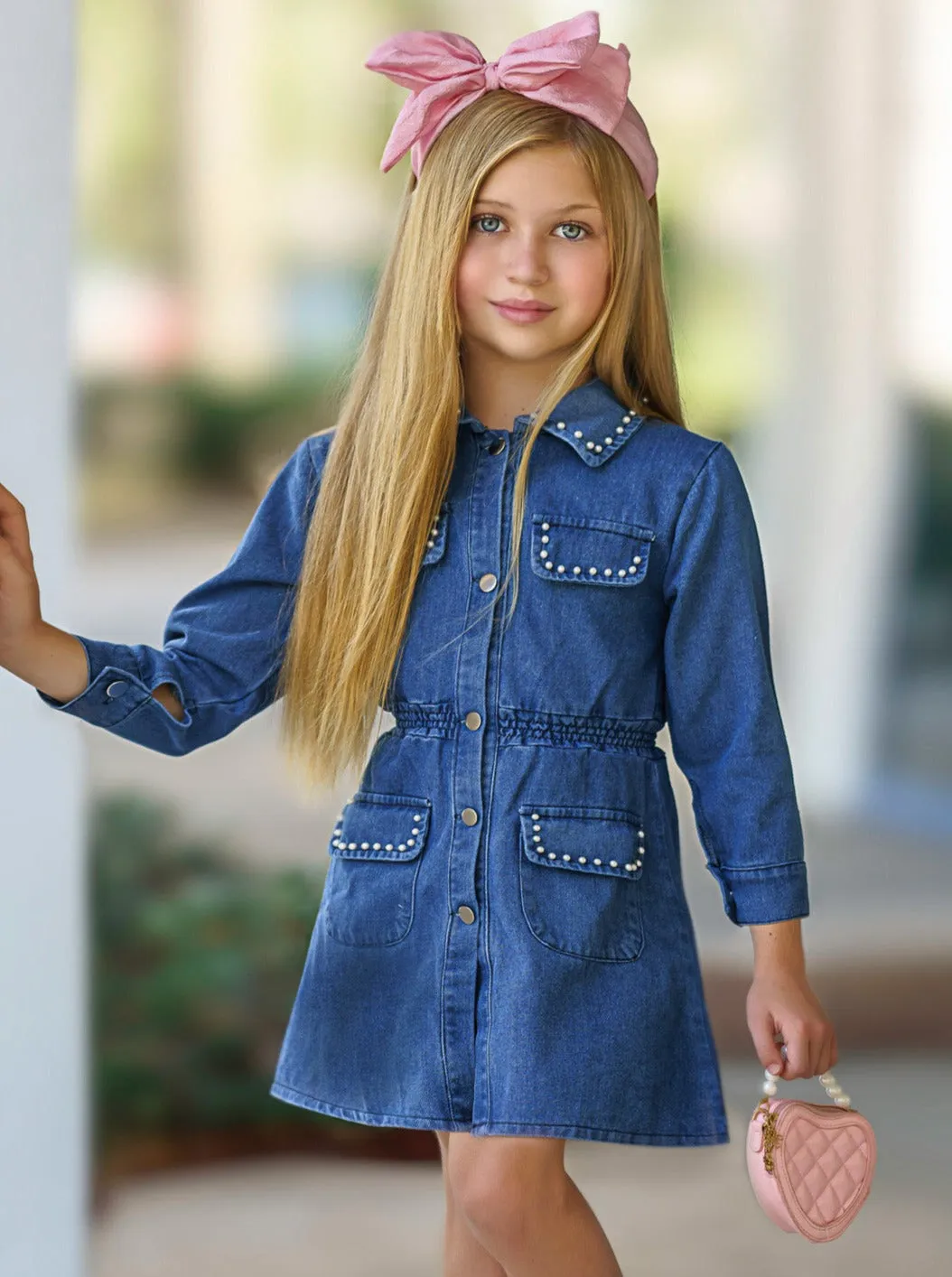 Play and Slay Denim Dress