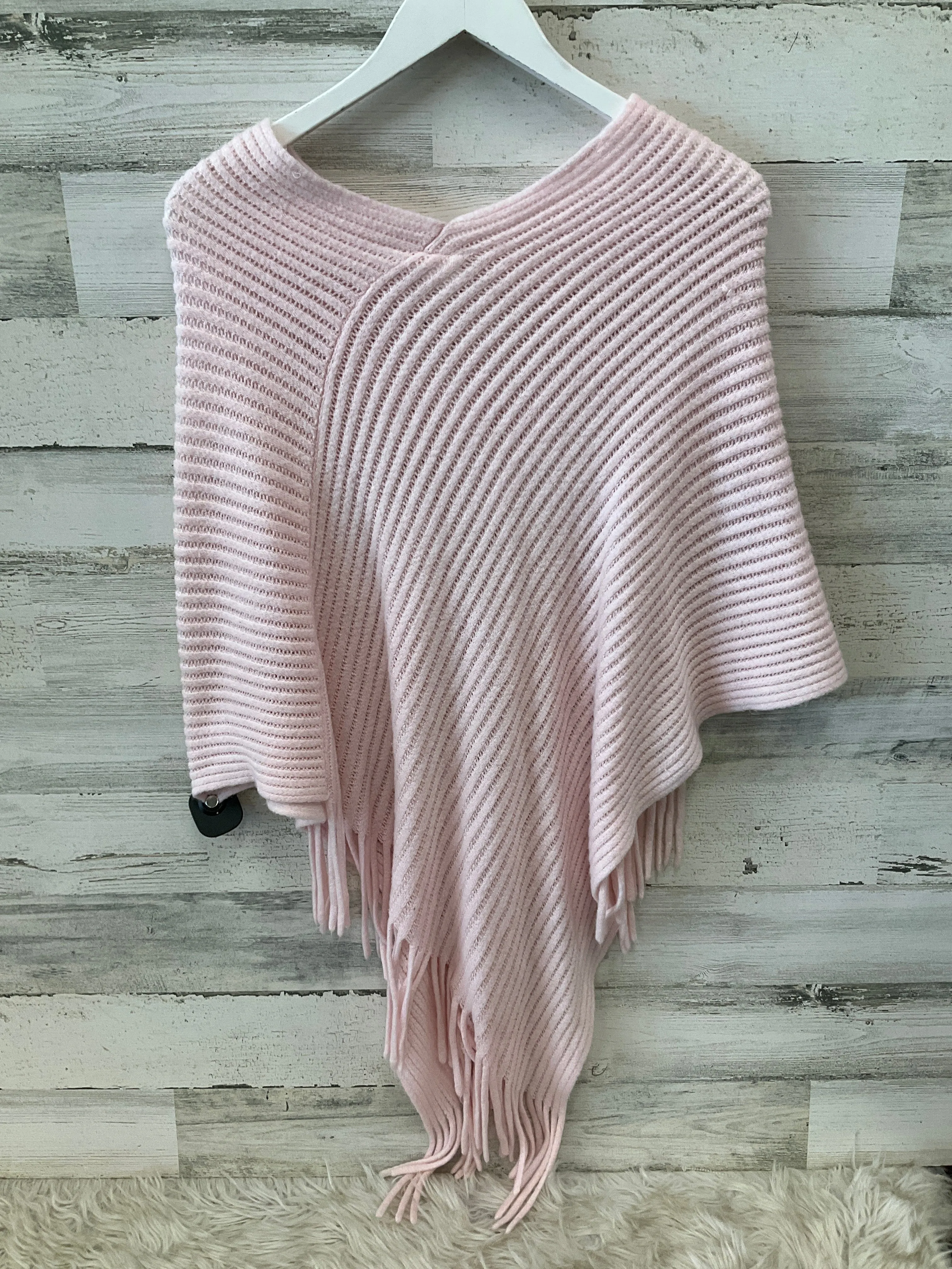 Poncho By Cme In Pink, Size: S