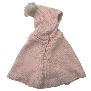 Poncho with Hood - Blush