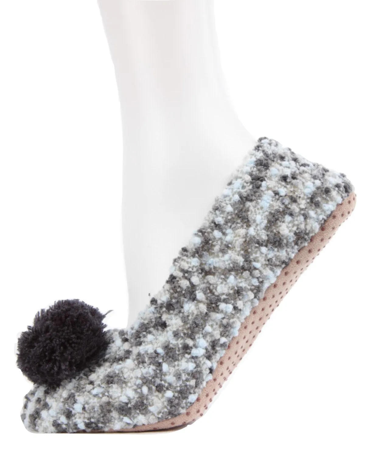 Popcorn Pom-Pom Non-Slip Slippers