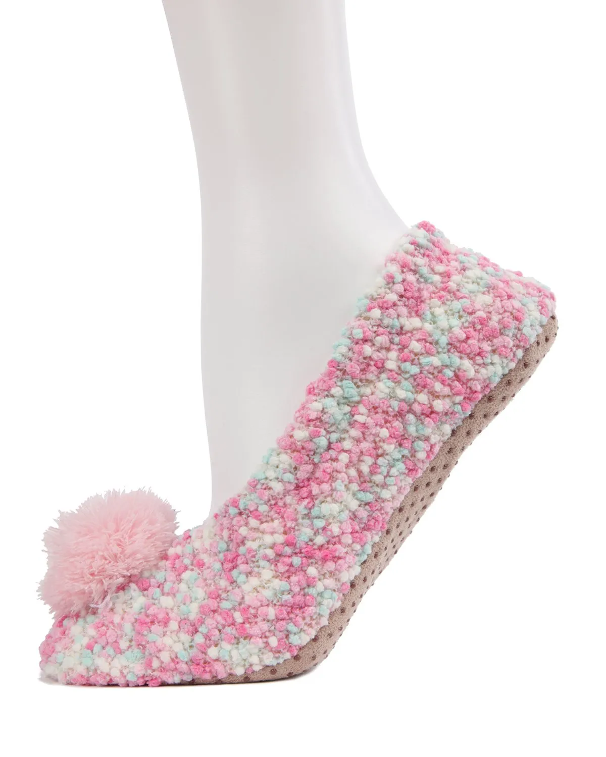 Popcorn Pom-Pom Non-Slip Slippers