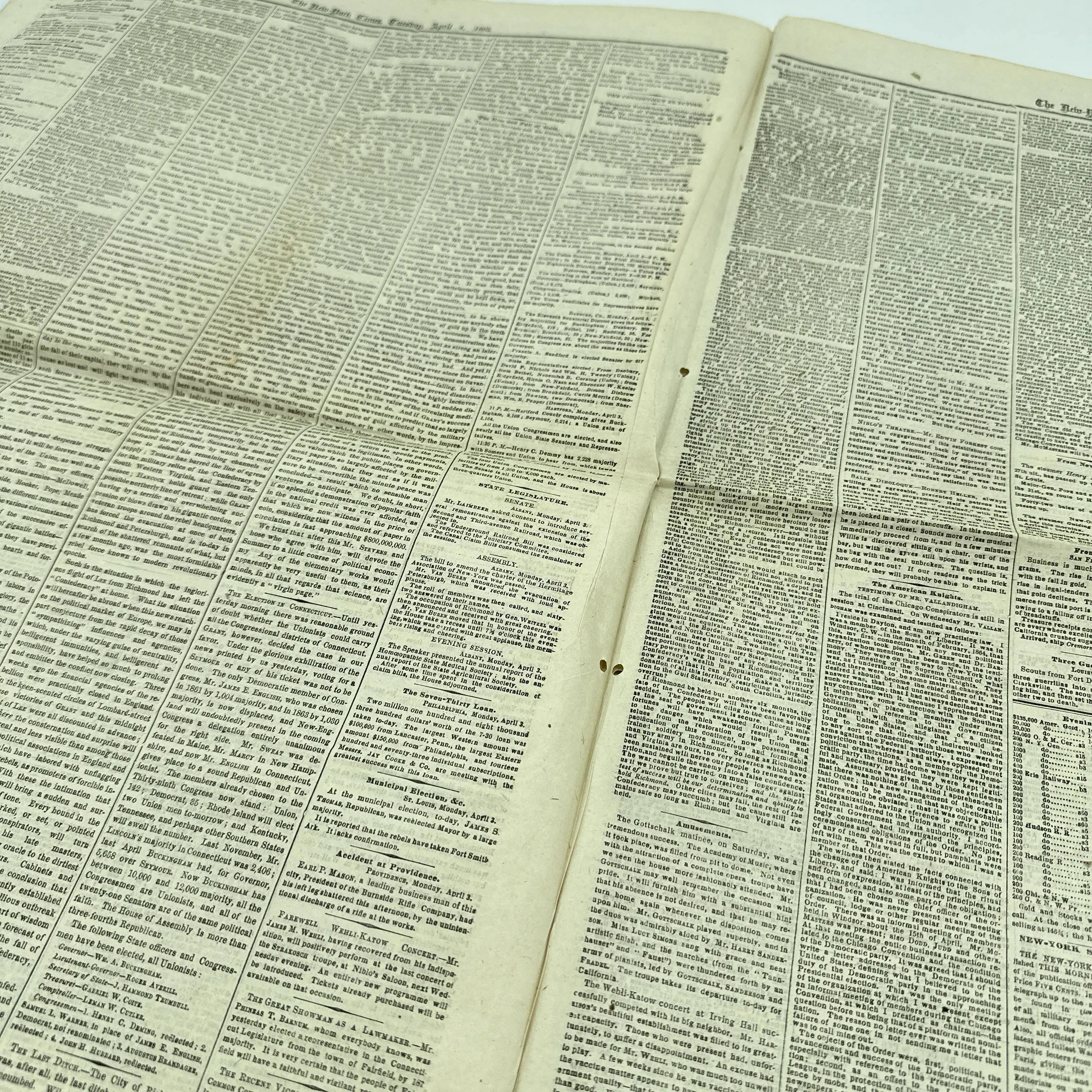 "The New-York Times" reporting on General Grant and the Fall of Richmond — New York, April 4, 1865