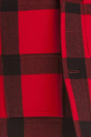 Ralph Lauren - Red & Black Plaid Cashmere Coat - US 4