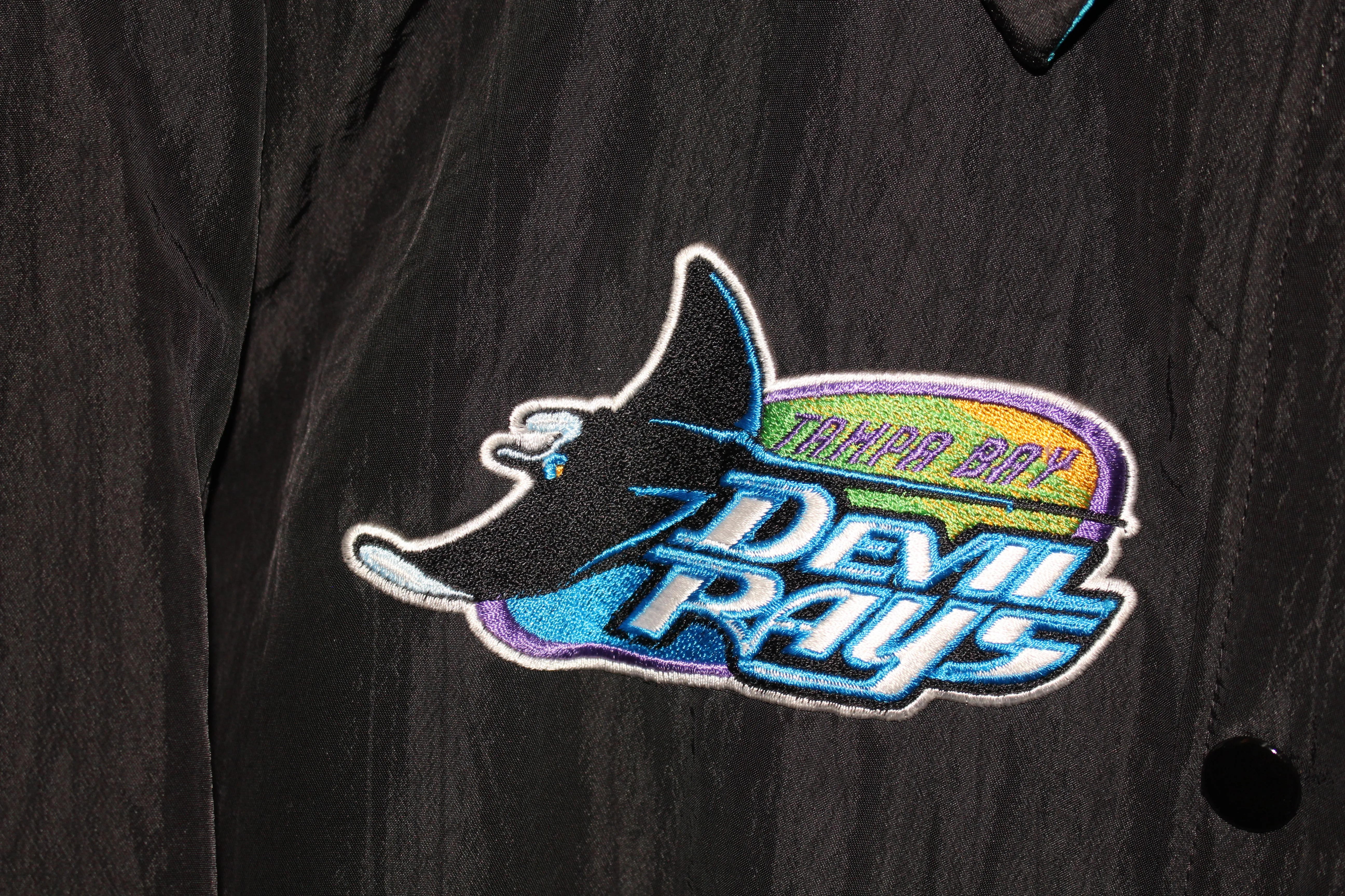 Rare 1995 Devil Rays Diamond Series Starter Bomber Jacket (L)