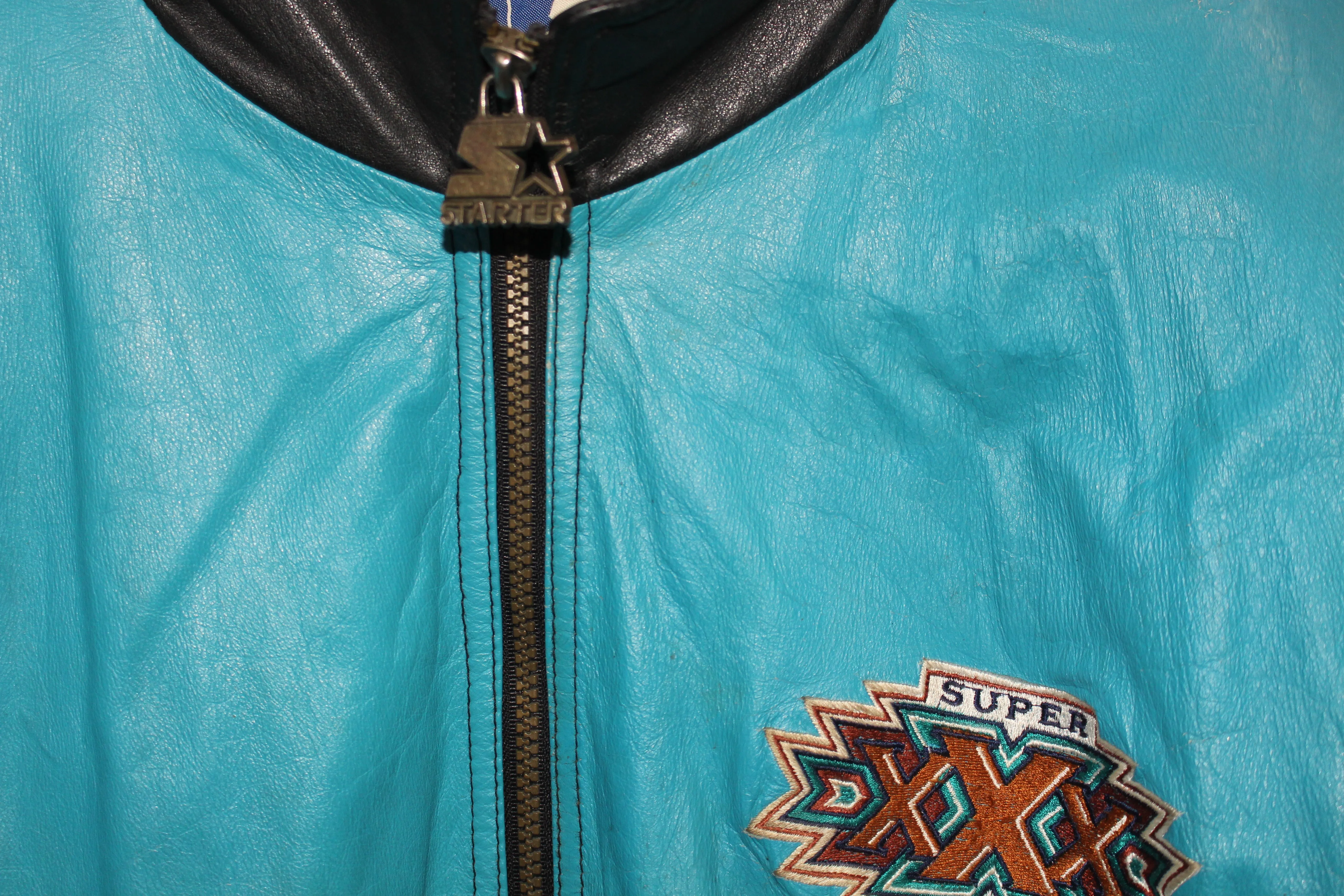 Rare 1996 Super Bowl XXX Sun Devils Stadium Leather Starter Jacket (XL)