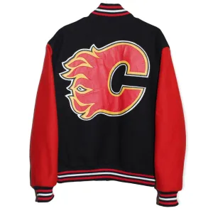 Rare Calgary Flames JH Design Varsity Jacket (XL)