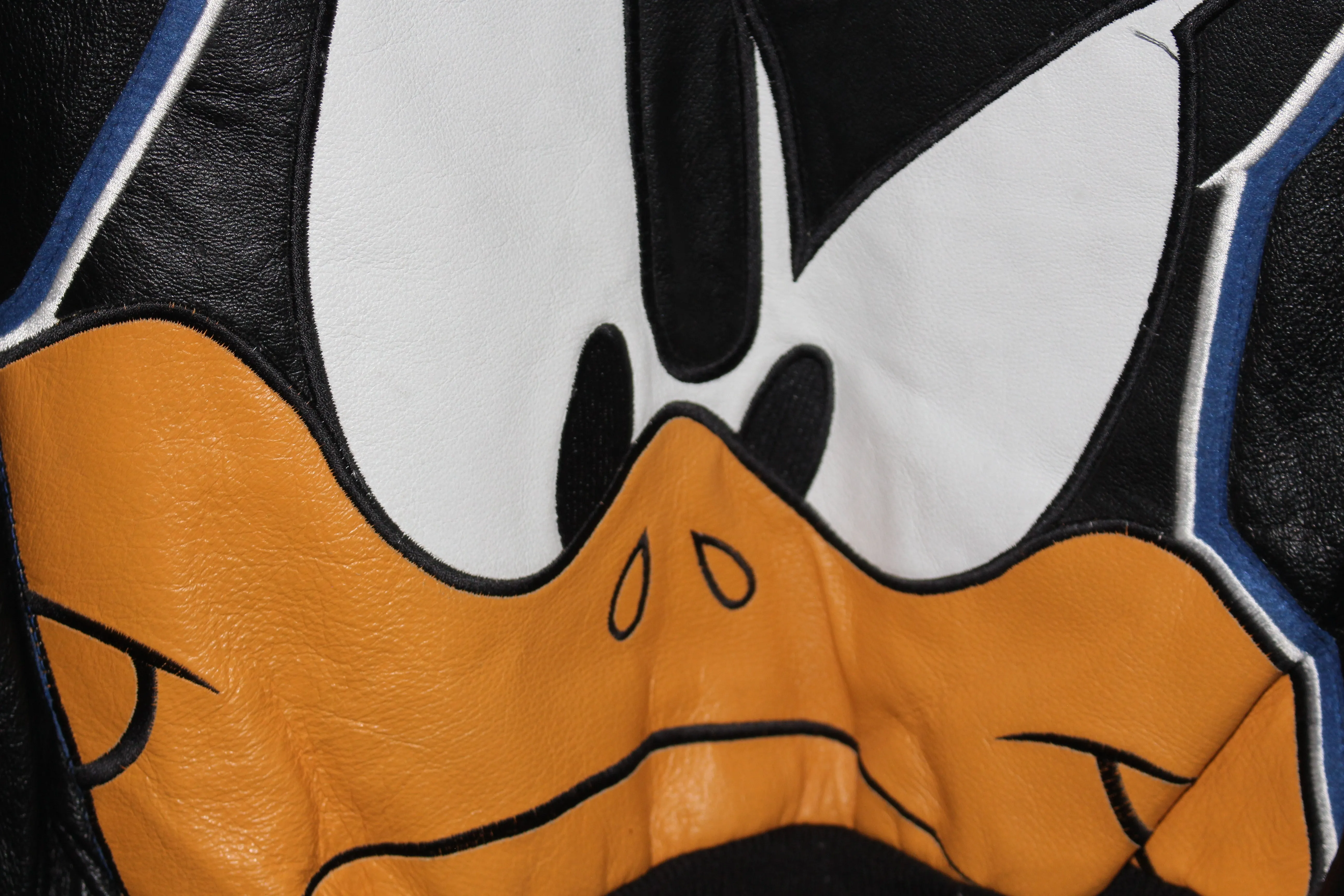 Rare Daffy Duck Classic Looney Tunes Collection Leather Jacket (M)