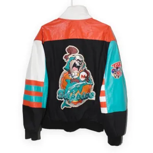 Rare Dallas Cowboys Tasmanian Devil Looney Tunes Jeff Hamilton Jacket (L)