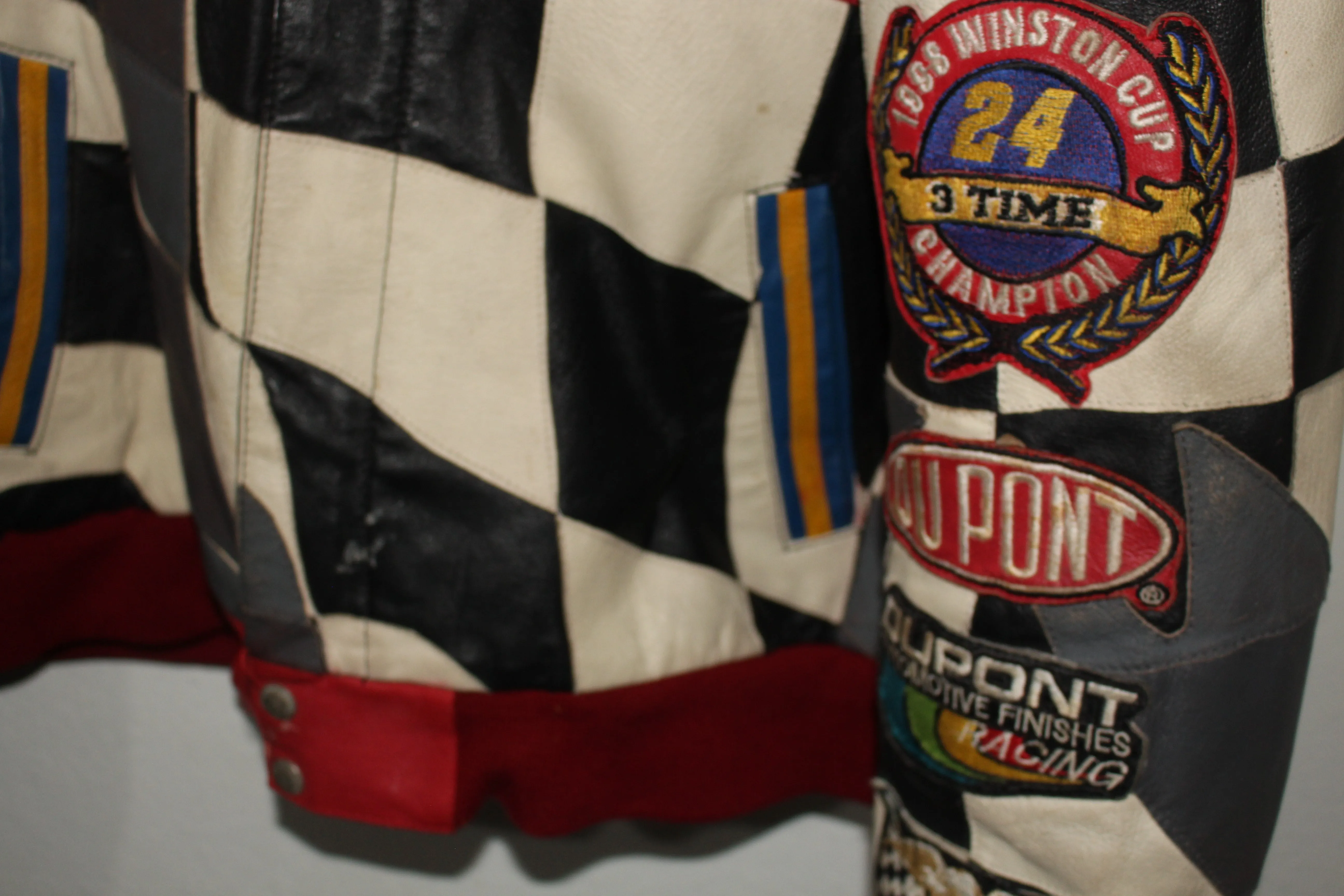 Rare DuPont 1998 Jeff Gordon 3 Time Winston Cup Leather Jacket (L)