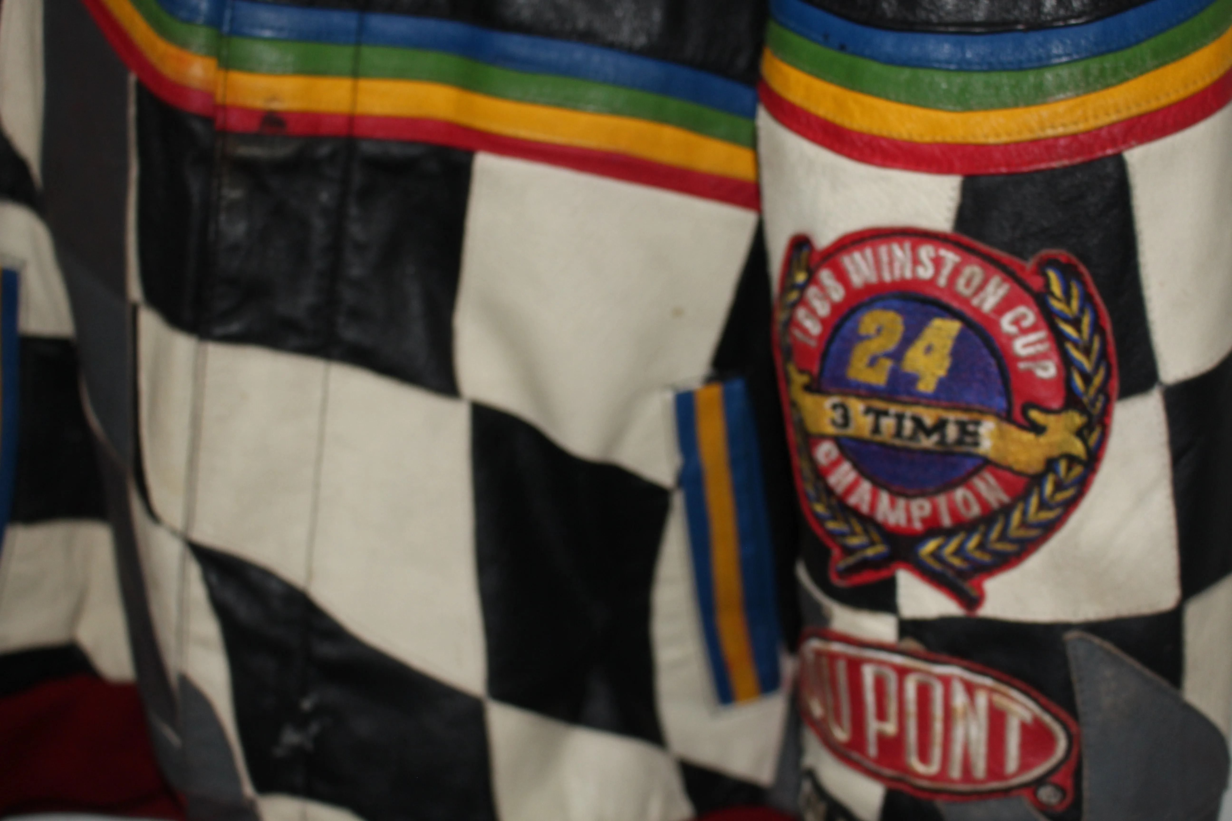 Rare DuPont 1998 Jeff Gordon 3 Time Winston Cup Leather Jacket (L)