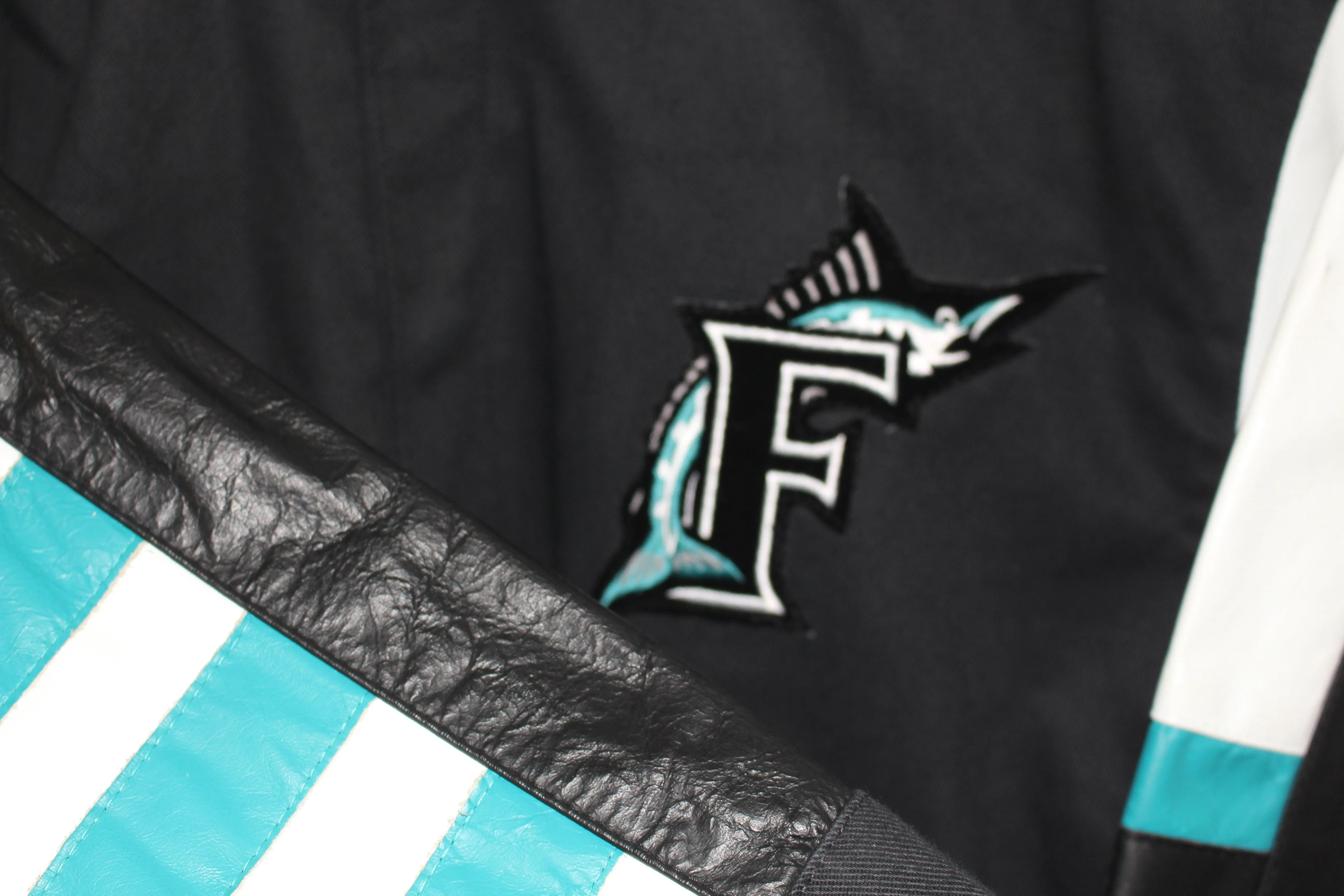 Rare Florida Marlins Jeff Hamilton Leather Jacket (L)