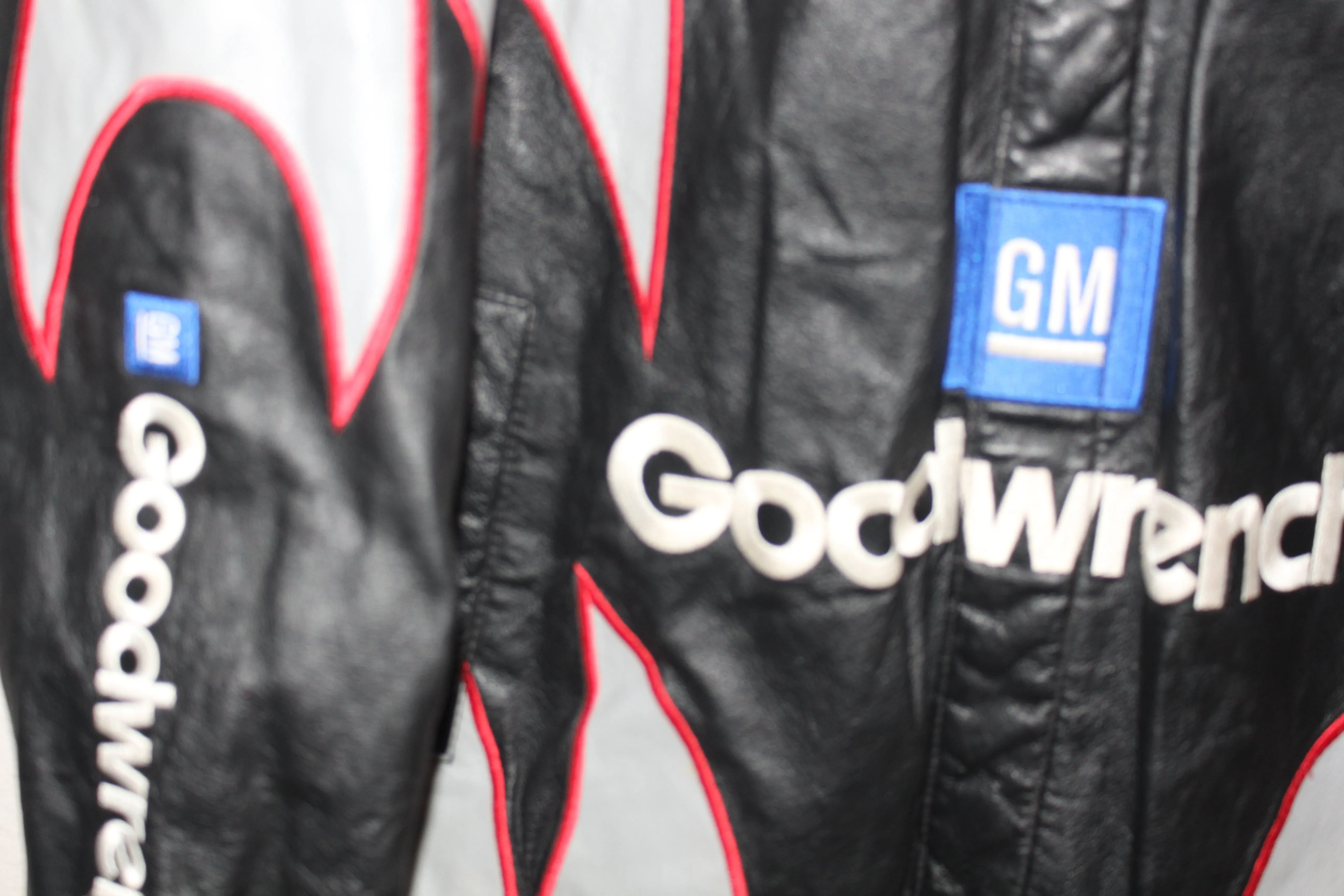 Rare Goodwrench Racing NASCAR Kevin Harvick Jeff Hamilton Leather Jacket (L)