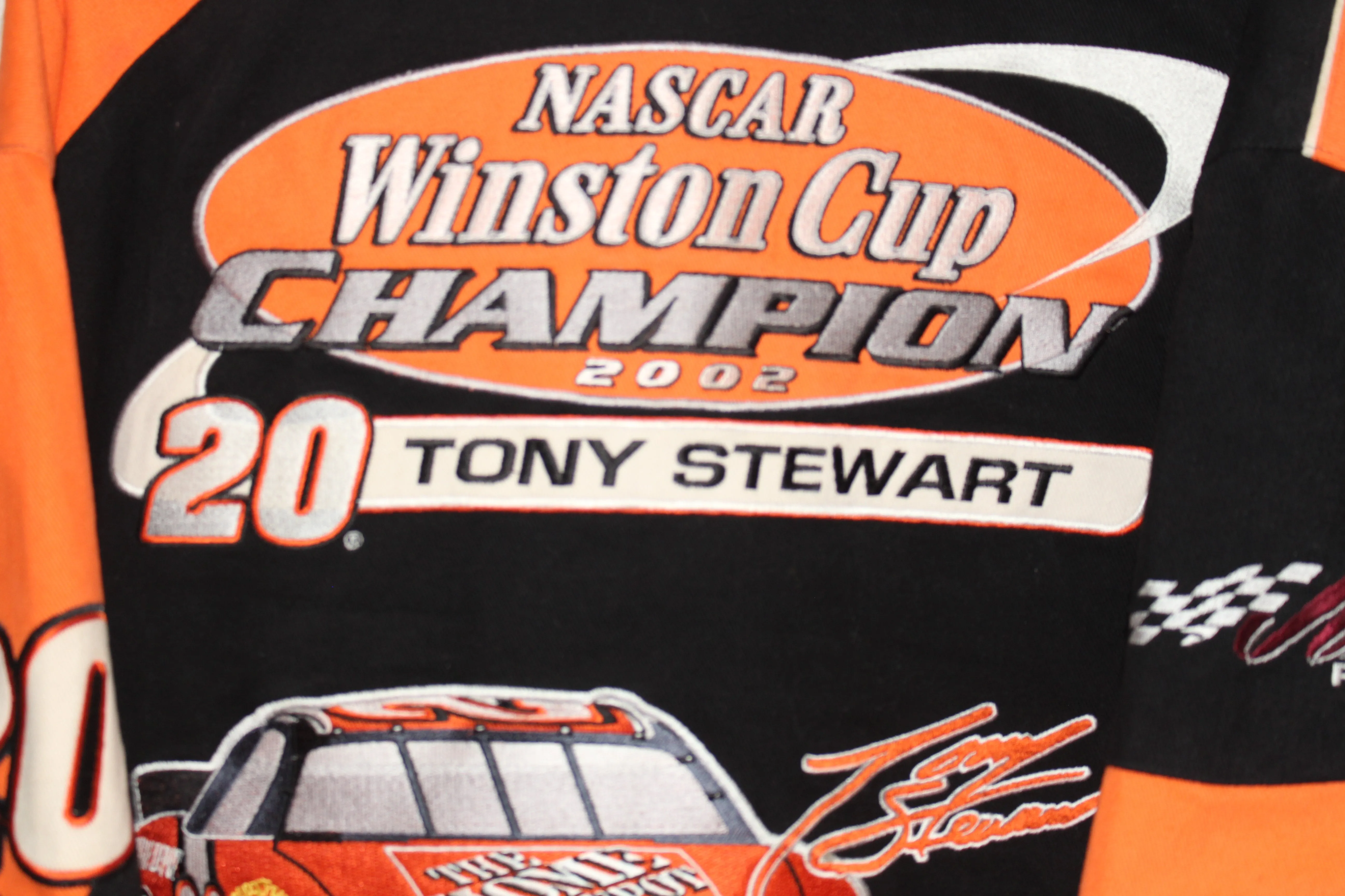 Rare Home Depot Racing NASCAR 2002 Winston Cup Champion Tony Stewart #20 (XL)