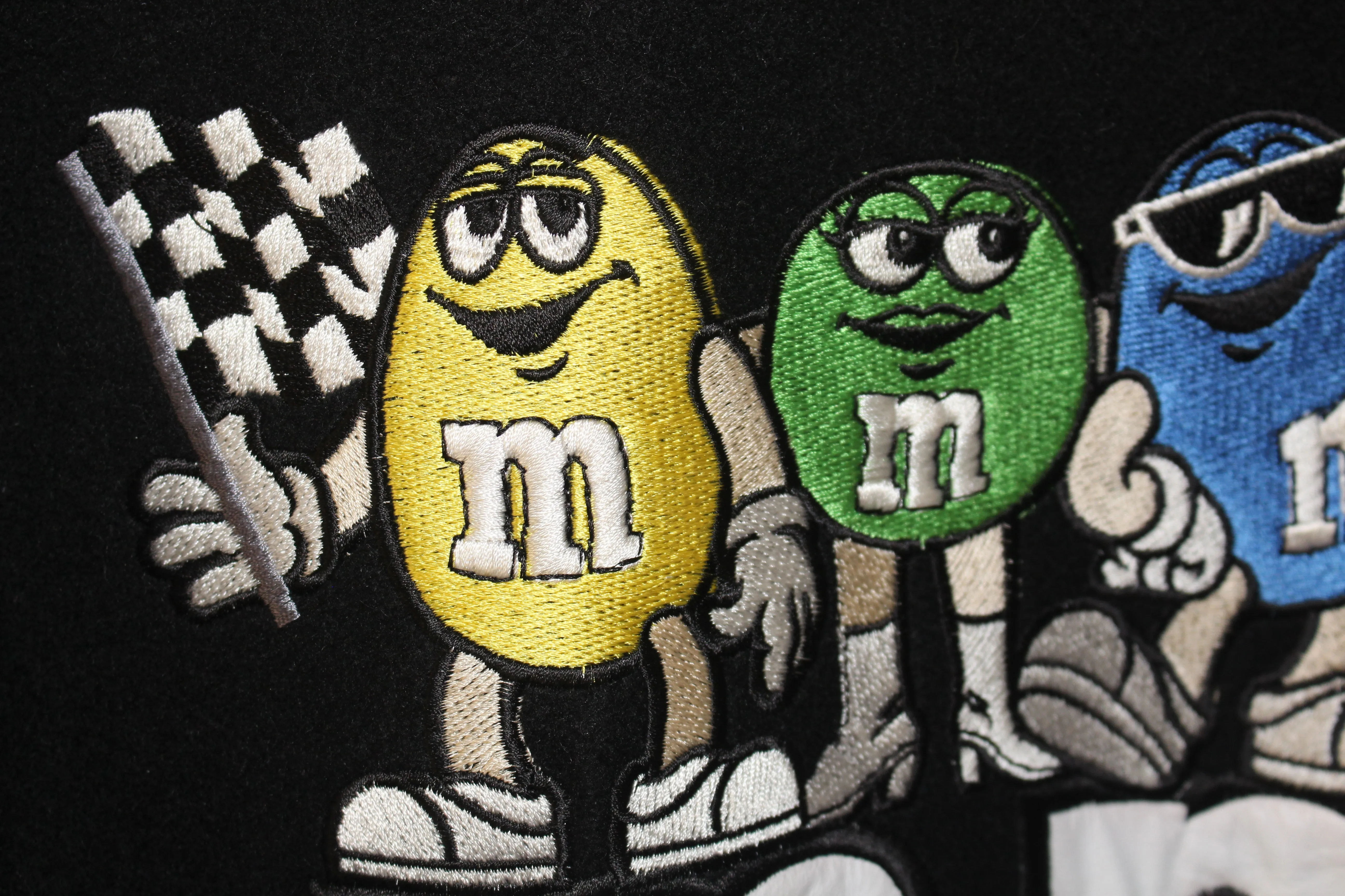 Rare M&M Racing NASCAR Ernie Irvan #36 Leather Wool Jacket (M)