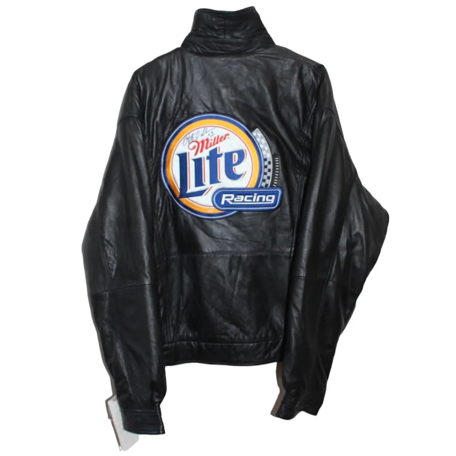 Rare Miller Lite Racing NASCAR Rusty Wallace #2 Leather Jacket (XL)