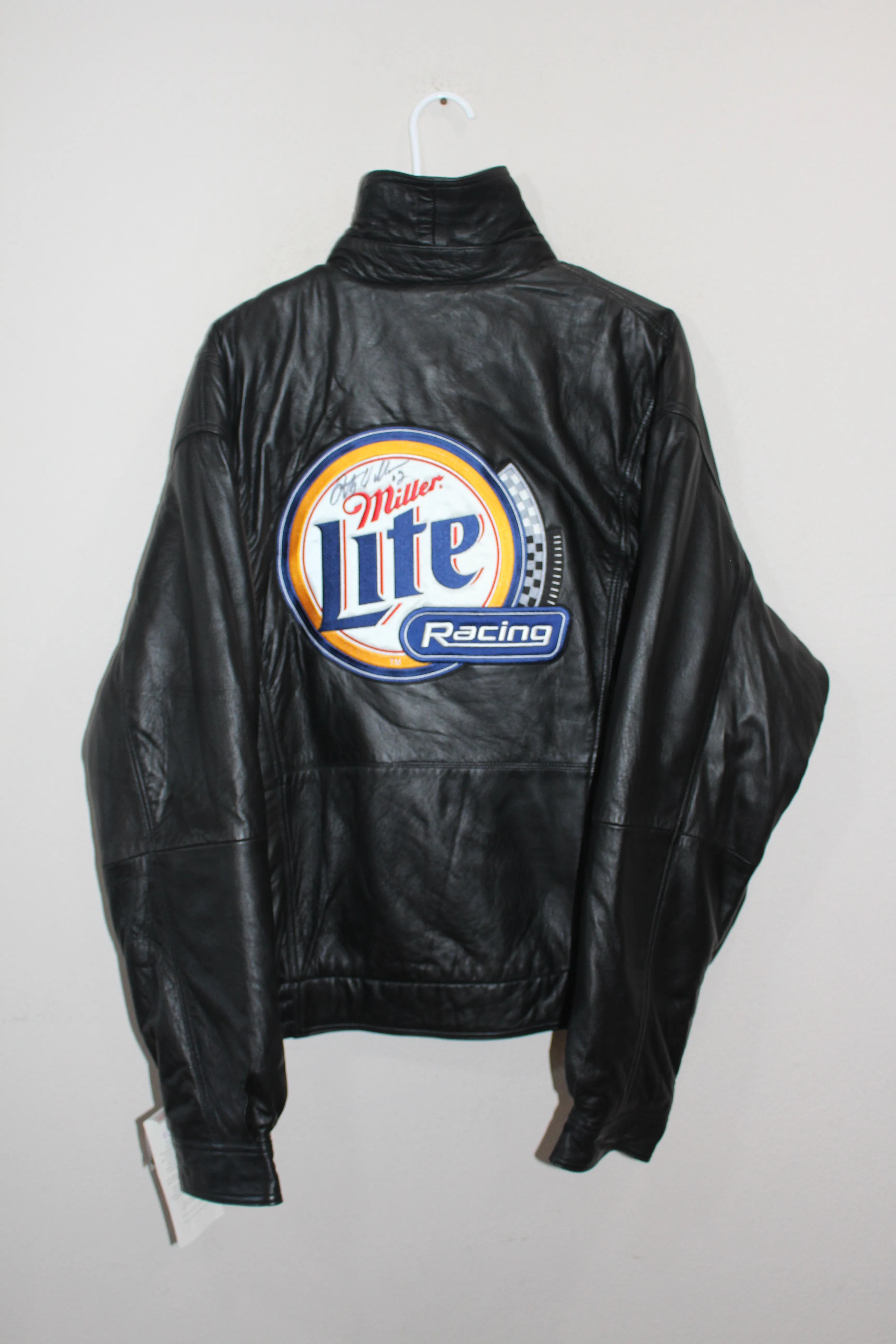 Rare Miller Lite Racing NASCAR Rusty Wallace #2 Leather Jacket (XL)