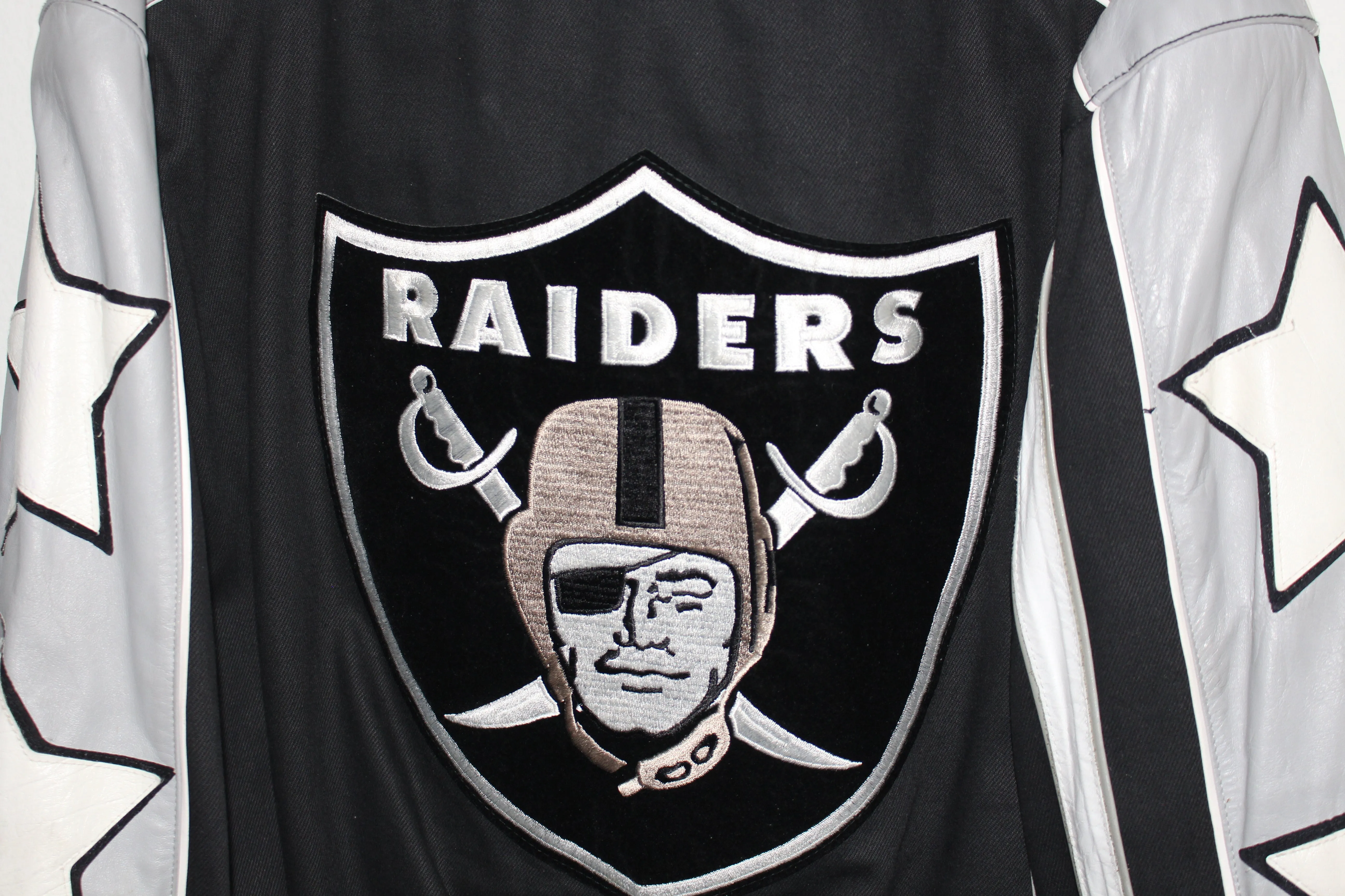 Rare Oakland Raiders Jeff Hamilton Leather Jacket (L)