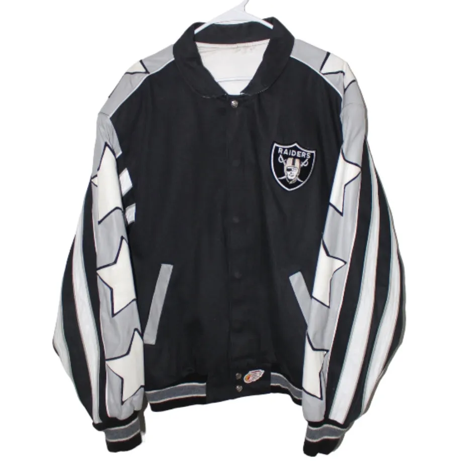 Rare Oakland Raiders Jeff Hamilton Leather Jacket (L)