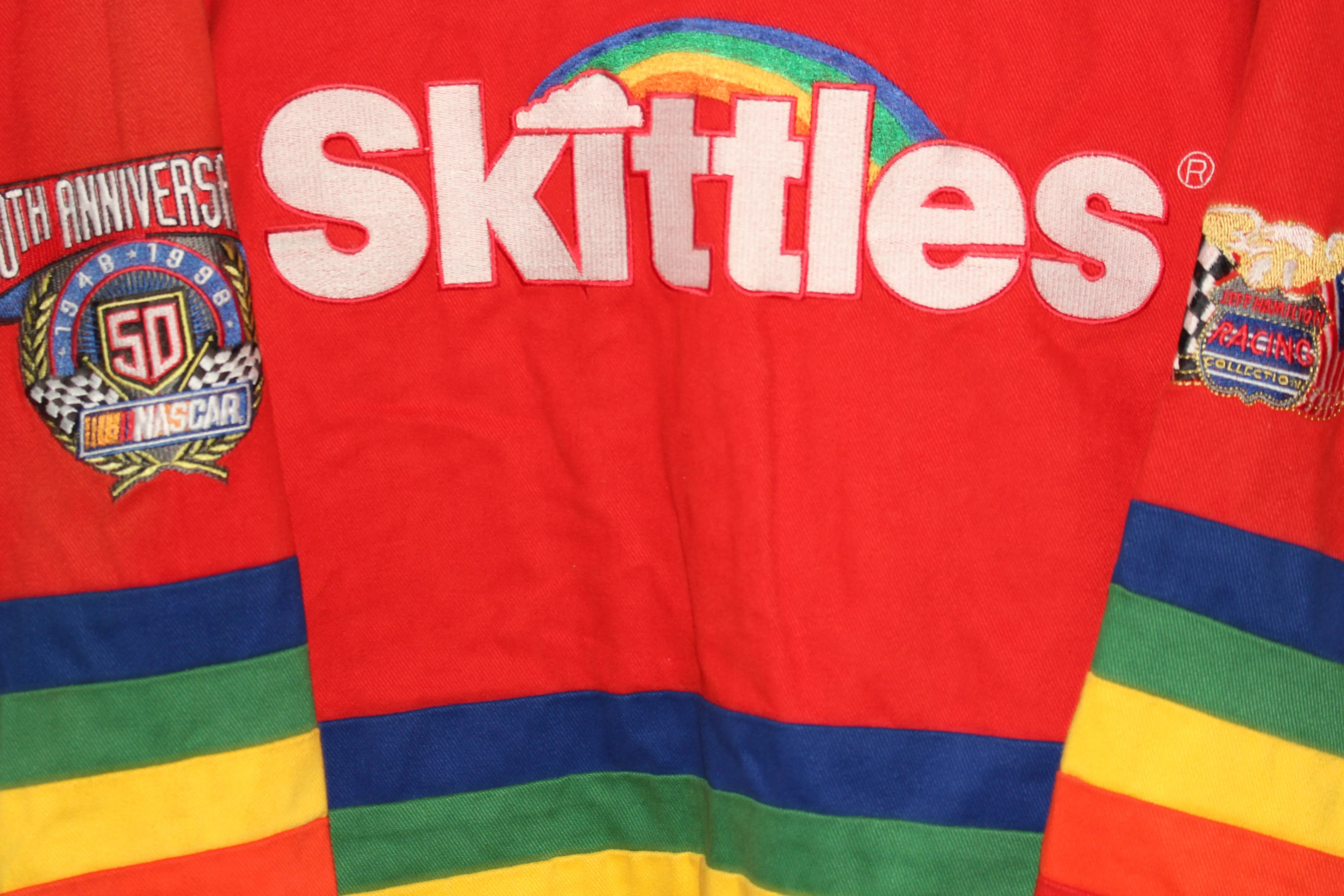 Rare Skittles Racing NASCAR Jeff Hamilton Jacket (L)