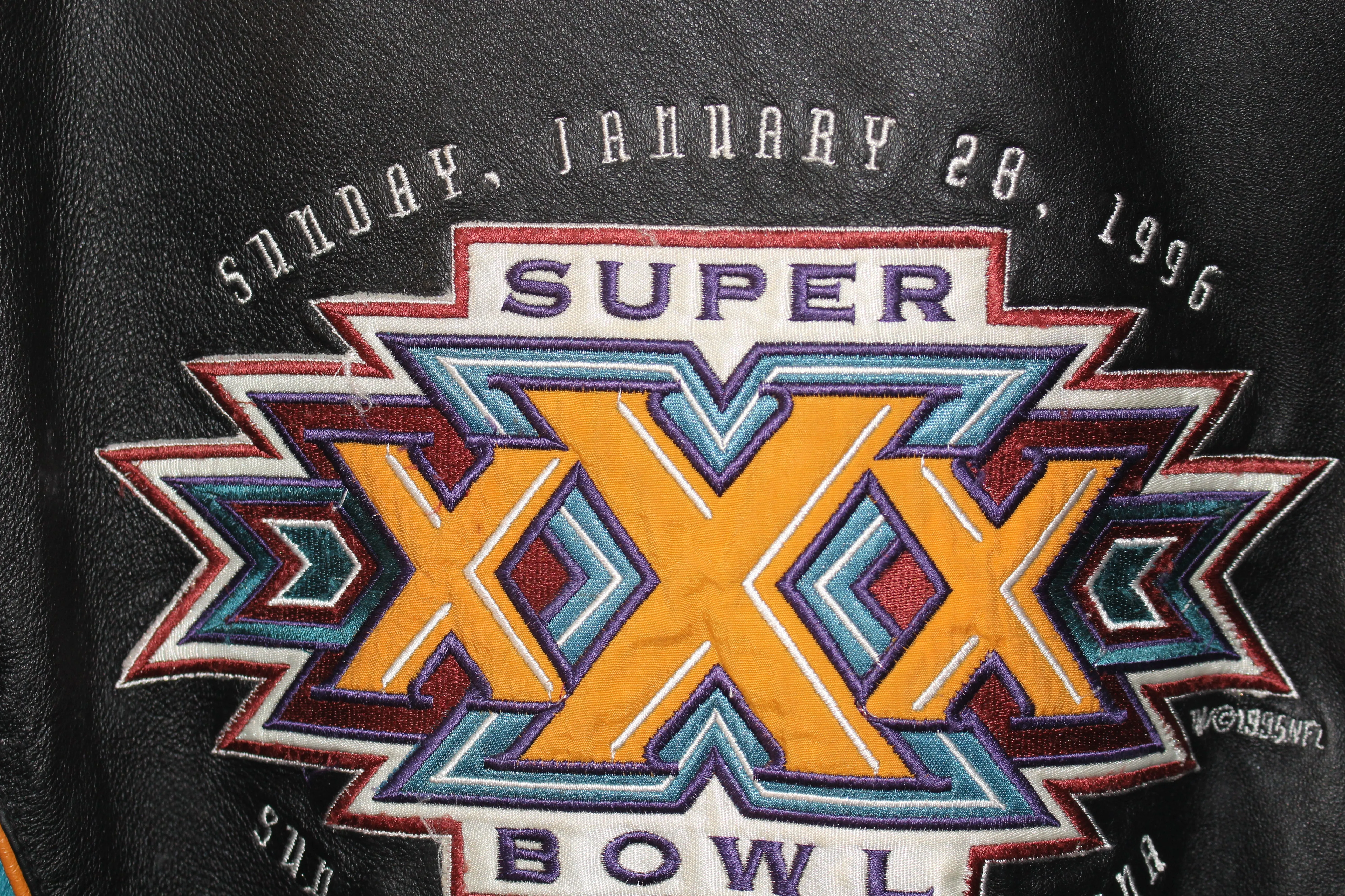 Rare Super Bowl XXX 1996 Pro Player Leather Jacket (L)