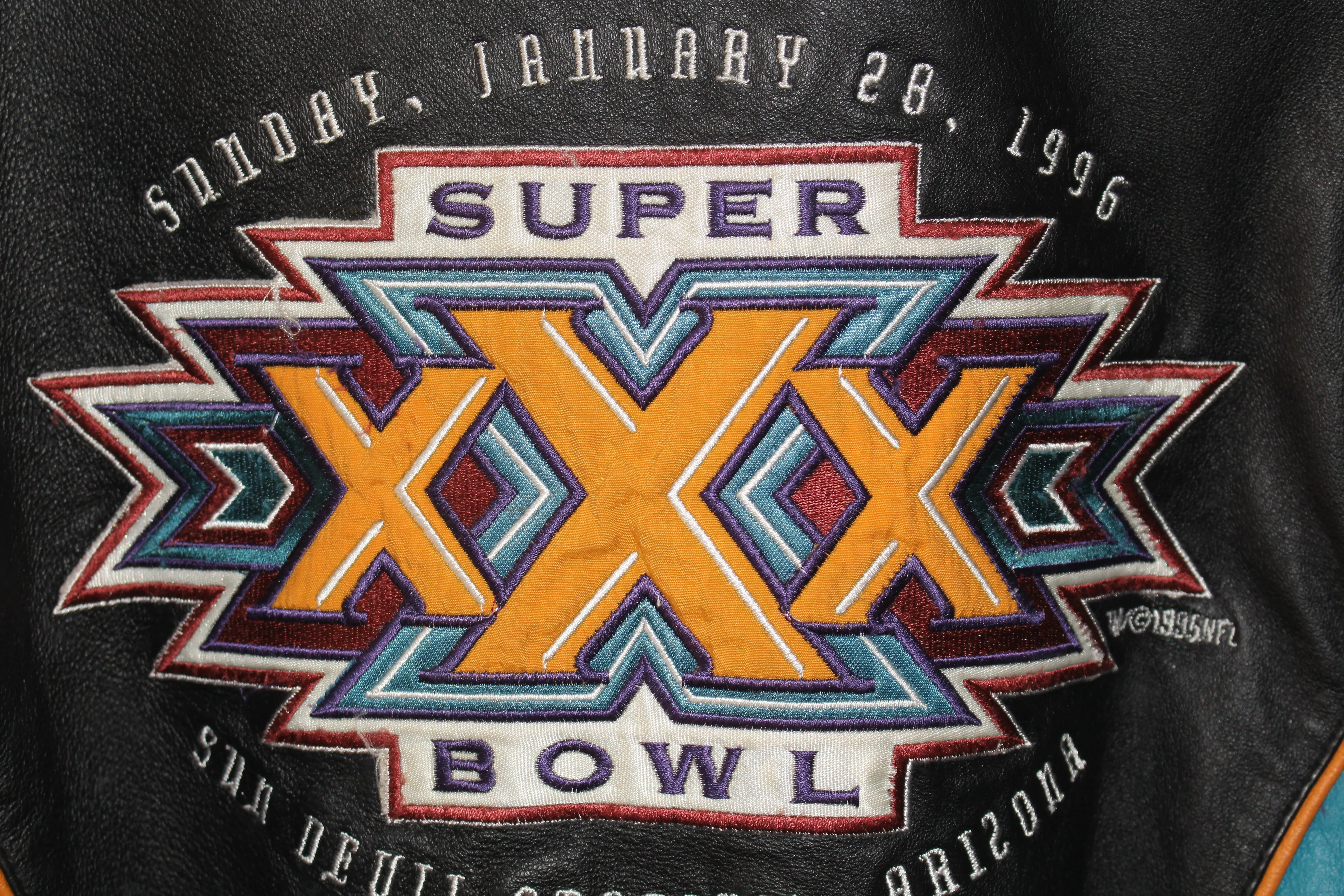 Rare Super Bowl XXX 1996 Pro Player Leather Jacket (L)