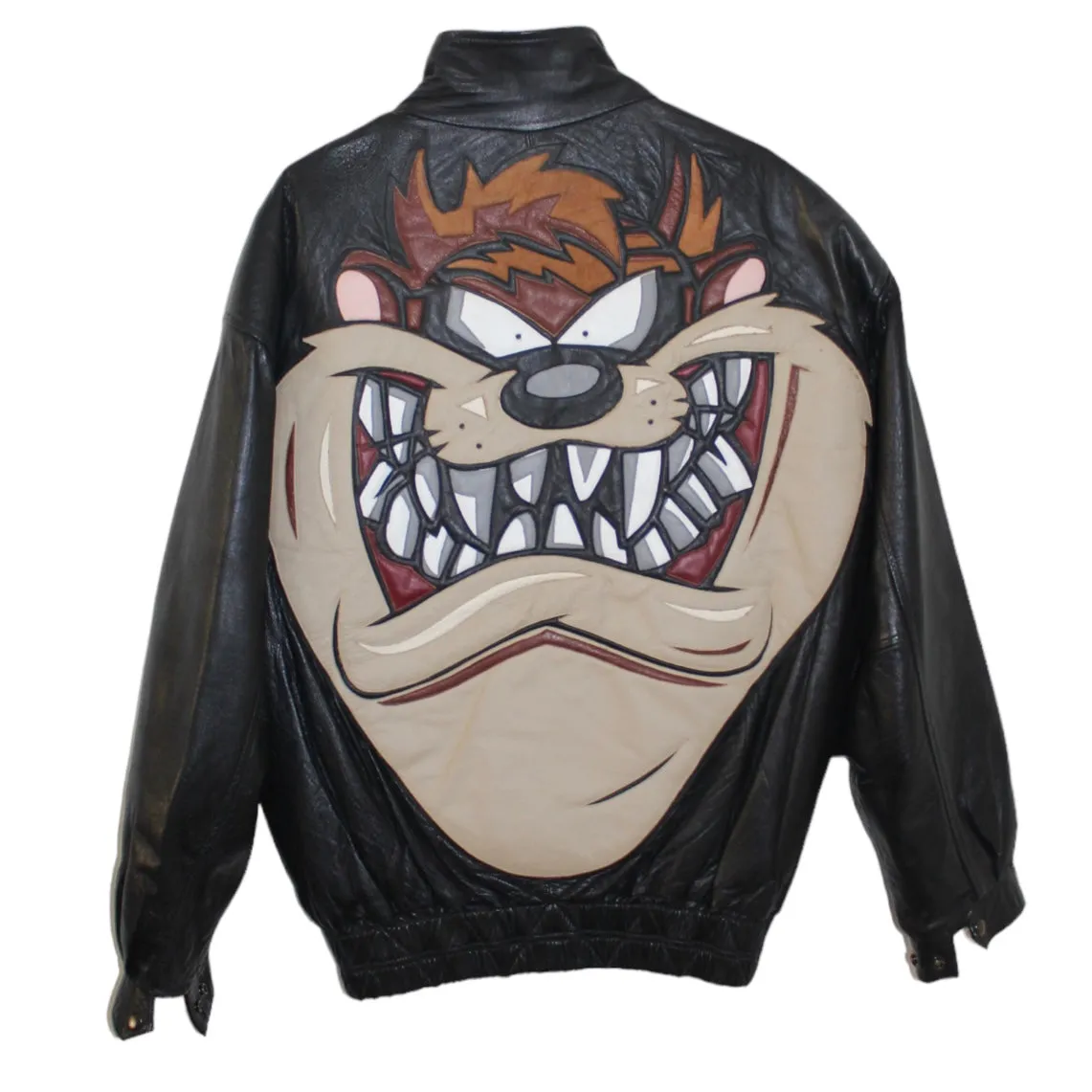 Rare Tasmanian Devil Looney Tunes Leather Jacket (XL)