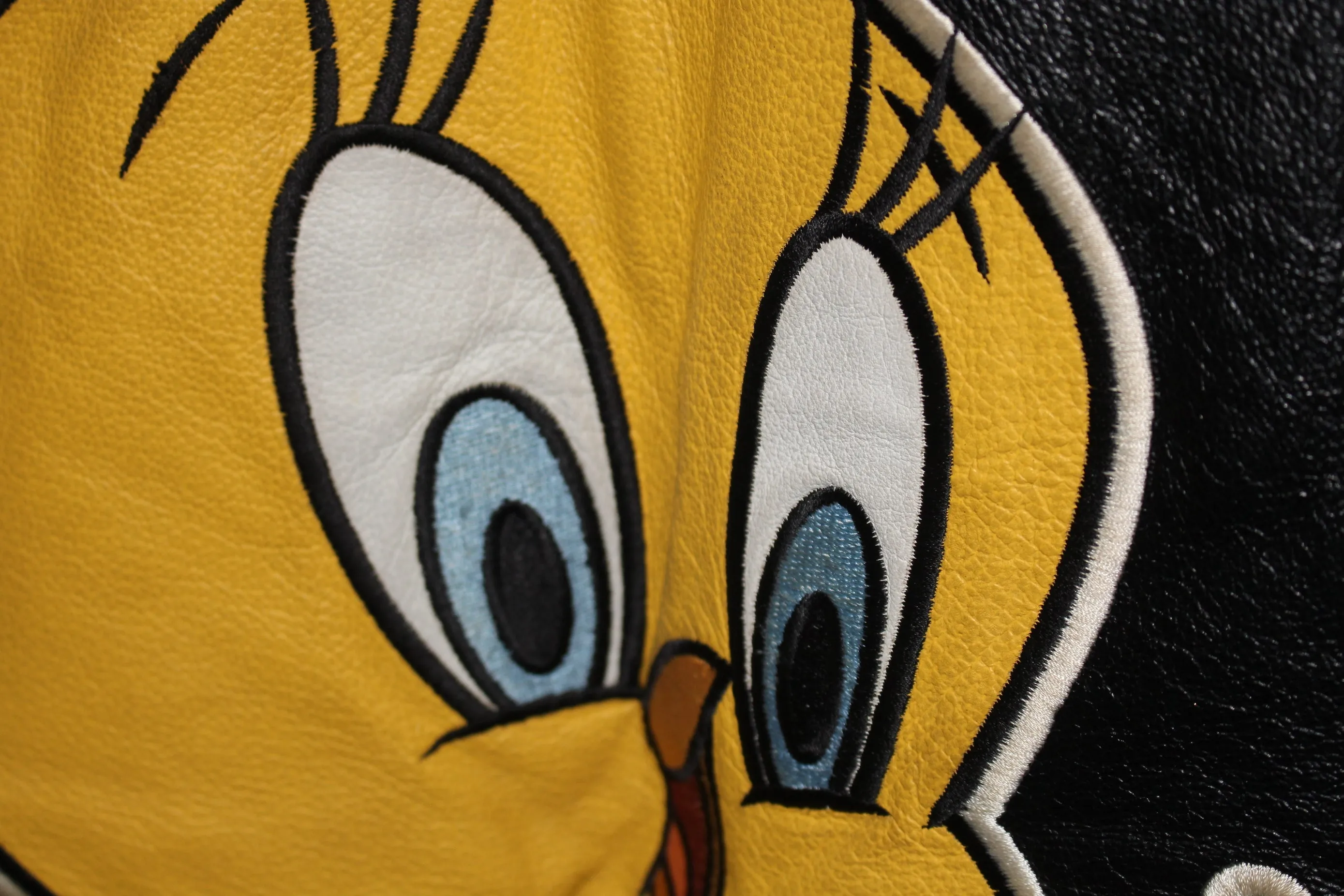 Rare Tweety Bird Looney Tunes Leather Jacket (S)