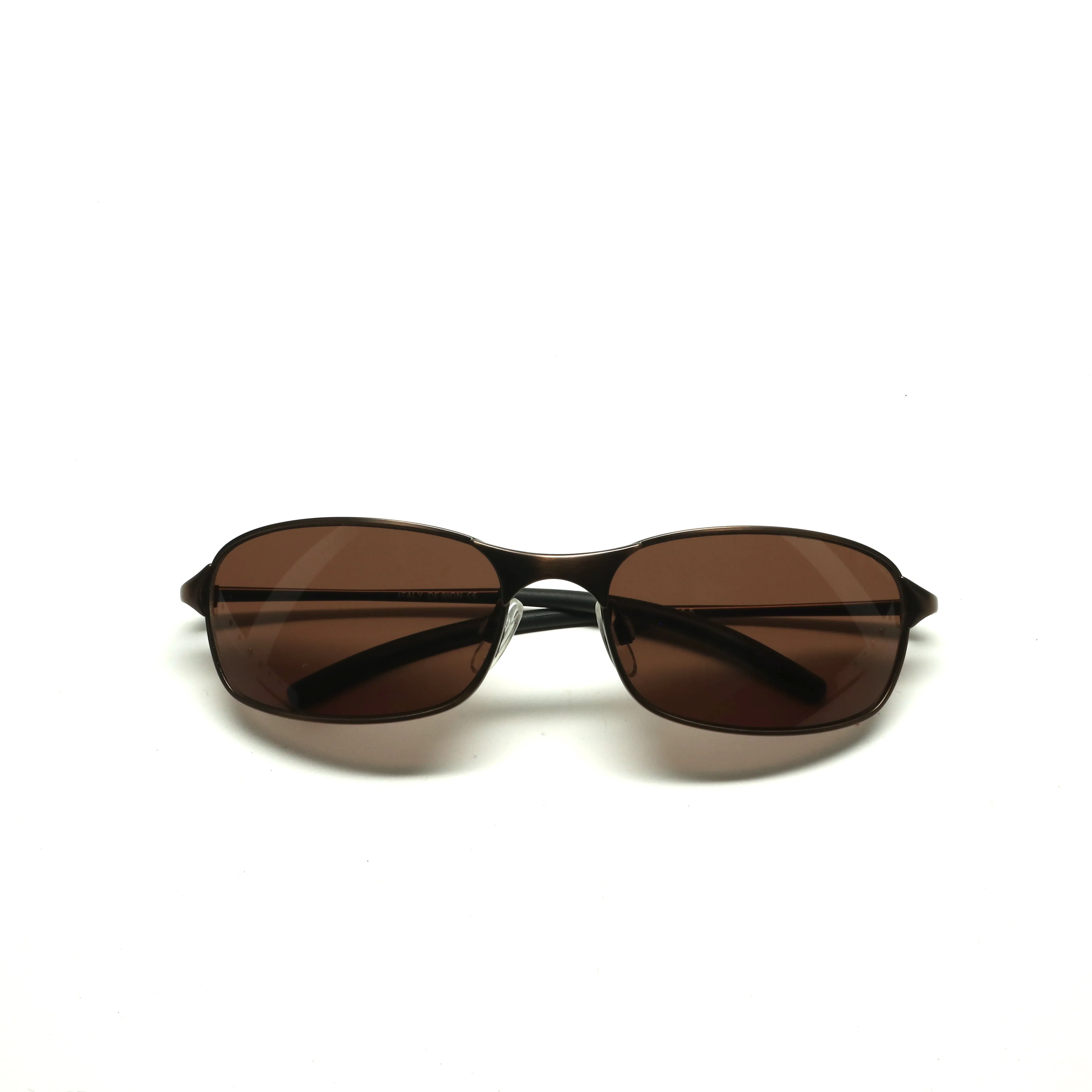 RARE//Style 944// Deluxe Vintage 90s Steel Visor Shades - Brown