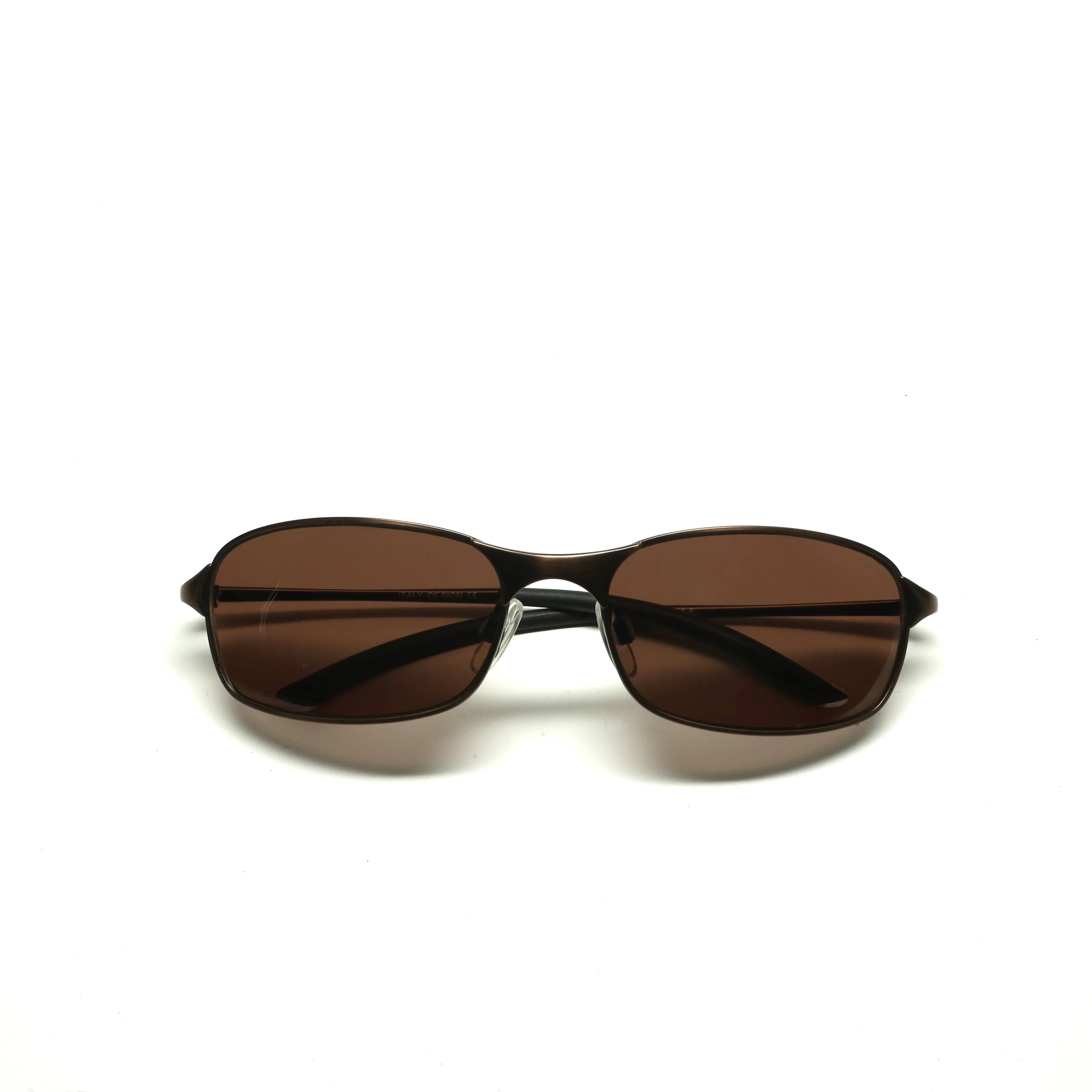 RARE//Style 944// Deluxe Vintage 90s Steel Visor Shades - Brown