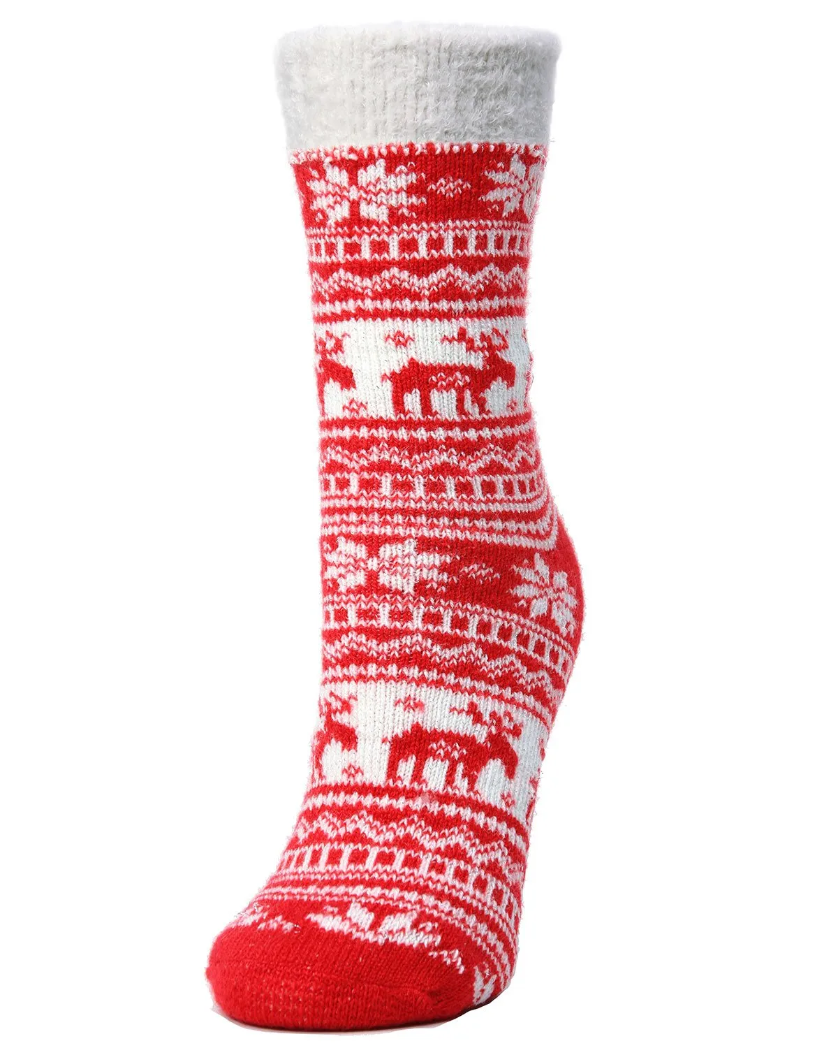 Reindeer Dual Layer Lurex Crew Socks