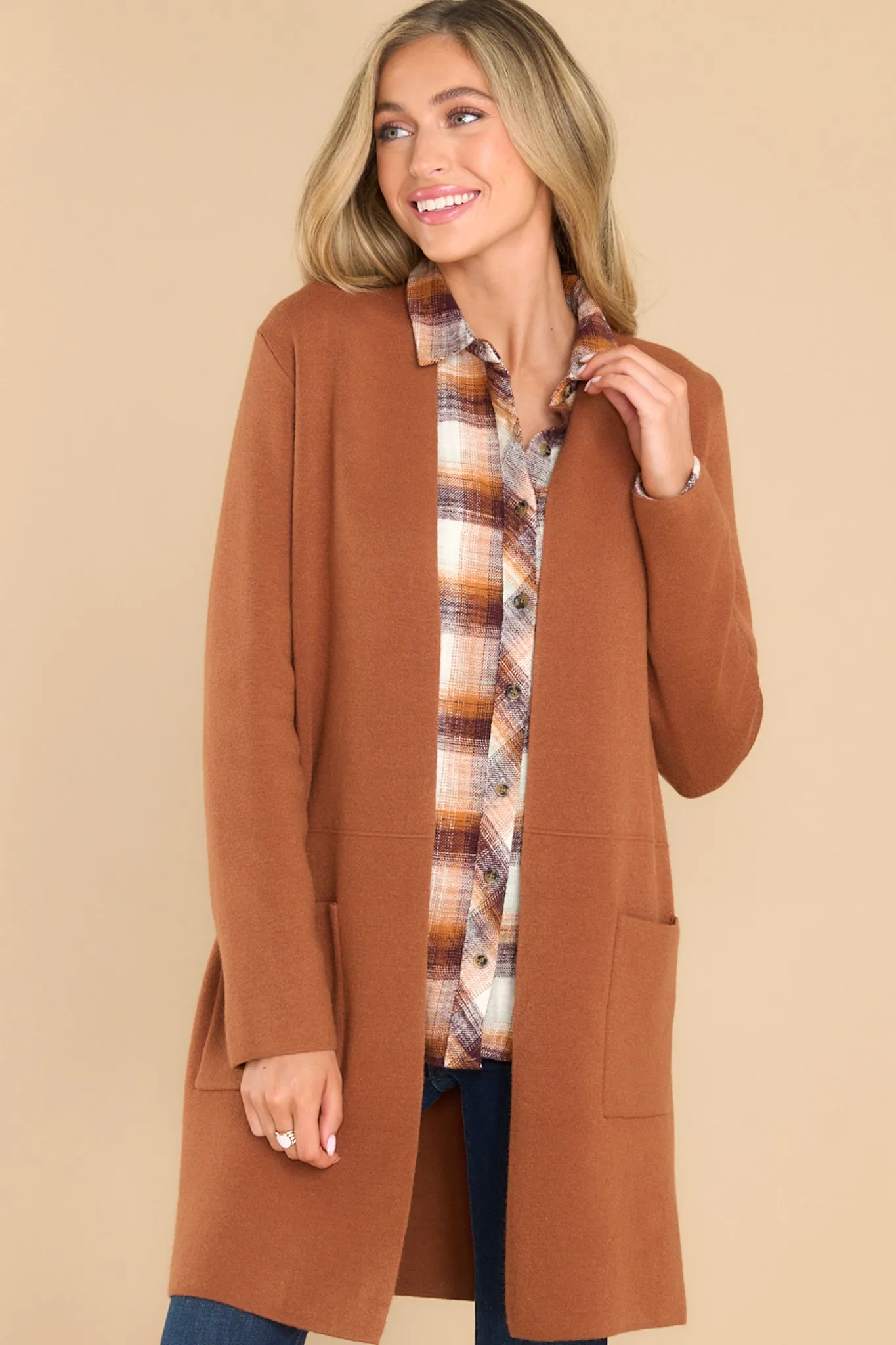 Replay The Night Brown Cardigan