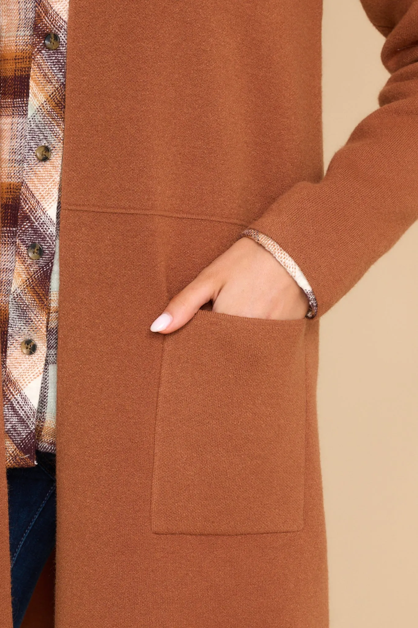 Replay The Night Brown Cardigan