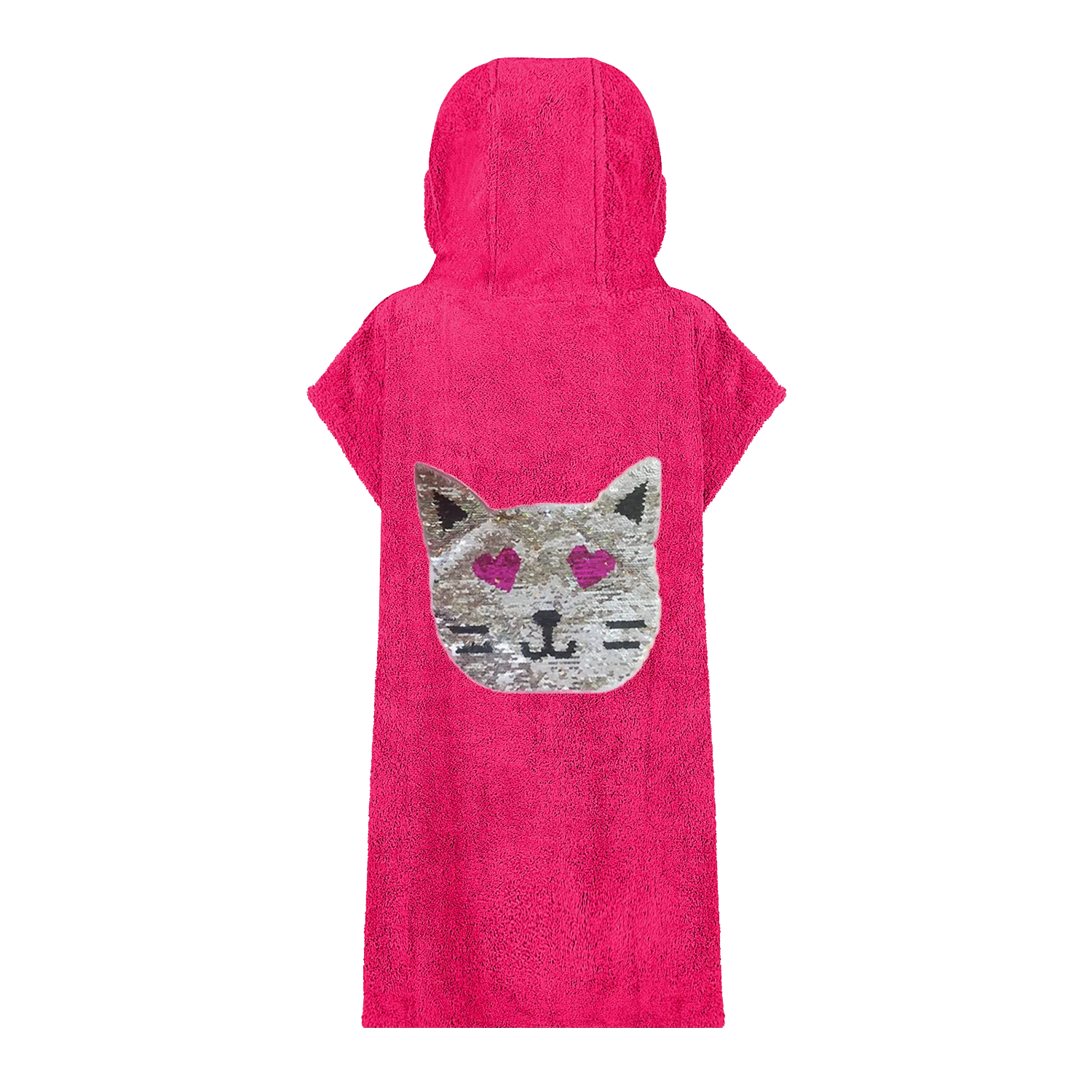 Reversible Sequin Cat Beach Robe