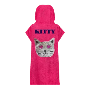 Reversible Sequin Cat Beach Robe