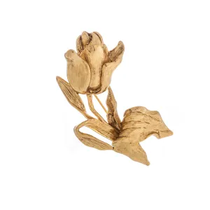 Rose Goldtone Brooch