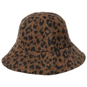 Roxie - 6 Panel Bucket Hat with Leopard Pattern