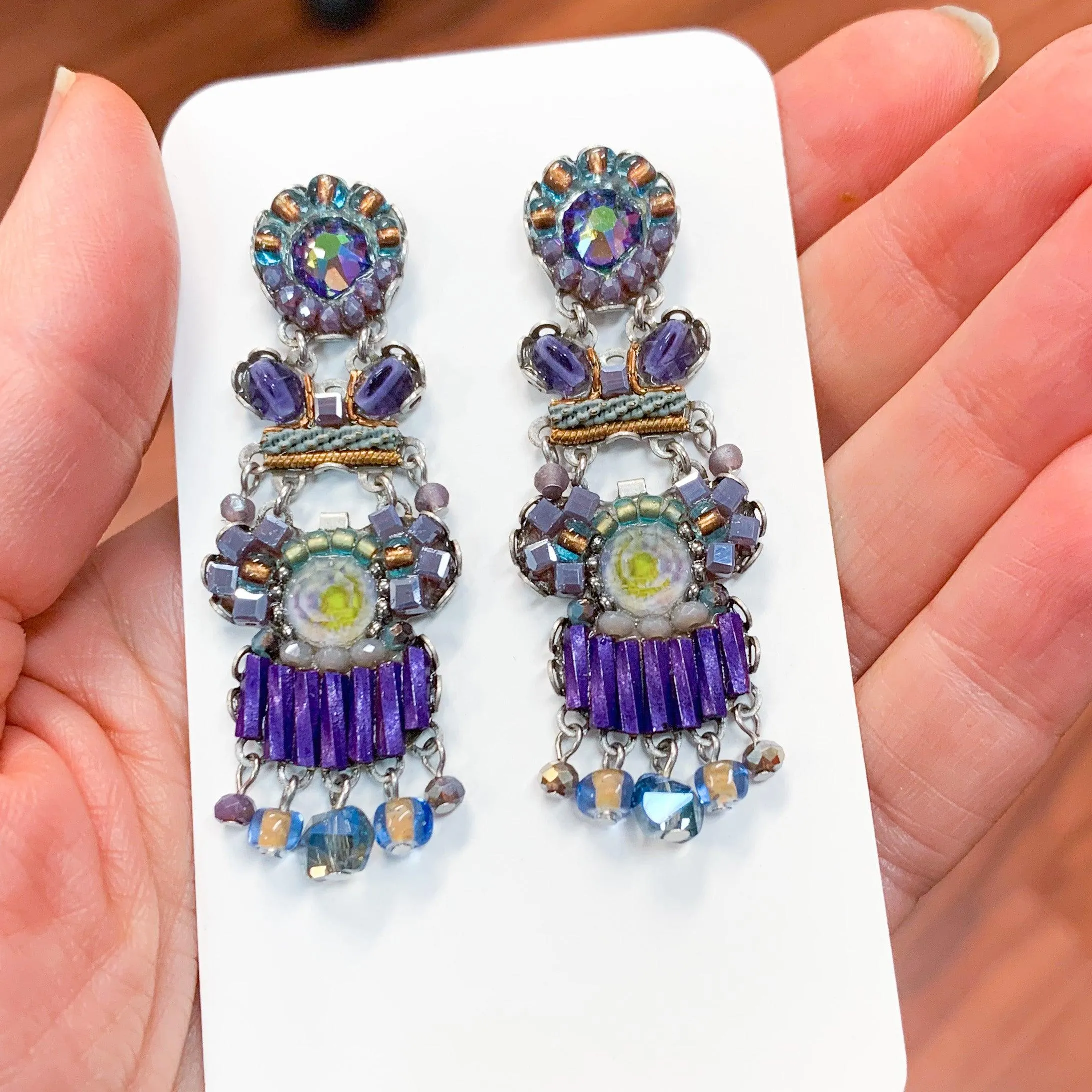 SALE! Purple Rain Ayala Bar Earrings