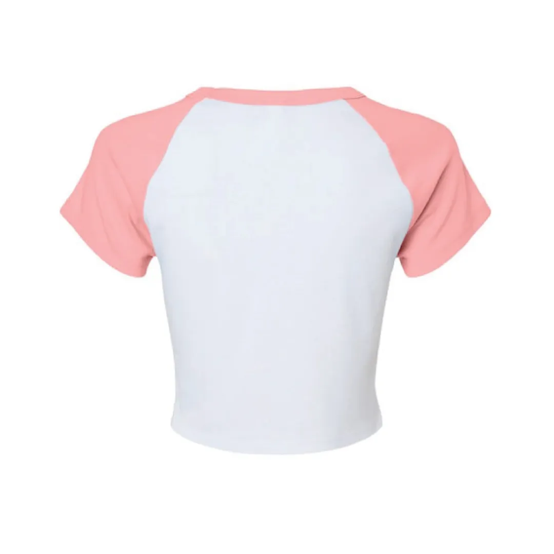 Sand Surf Co. Bella Canvas Hibiscus Dreams Crop Top - Baby Pink