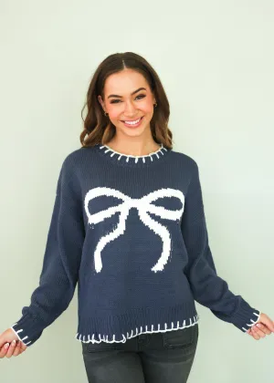 Say You Love Me Bow Sweater