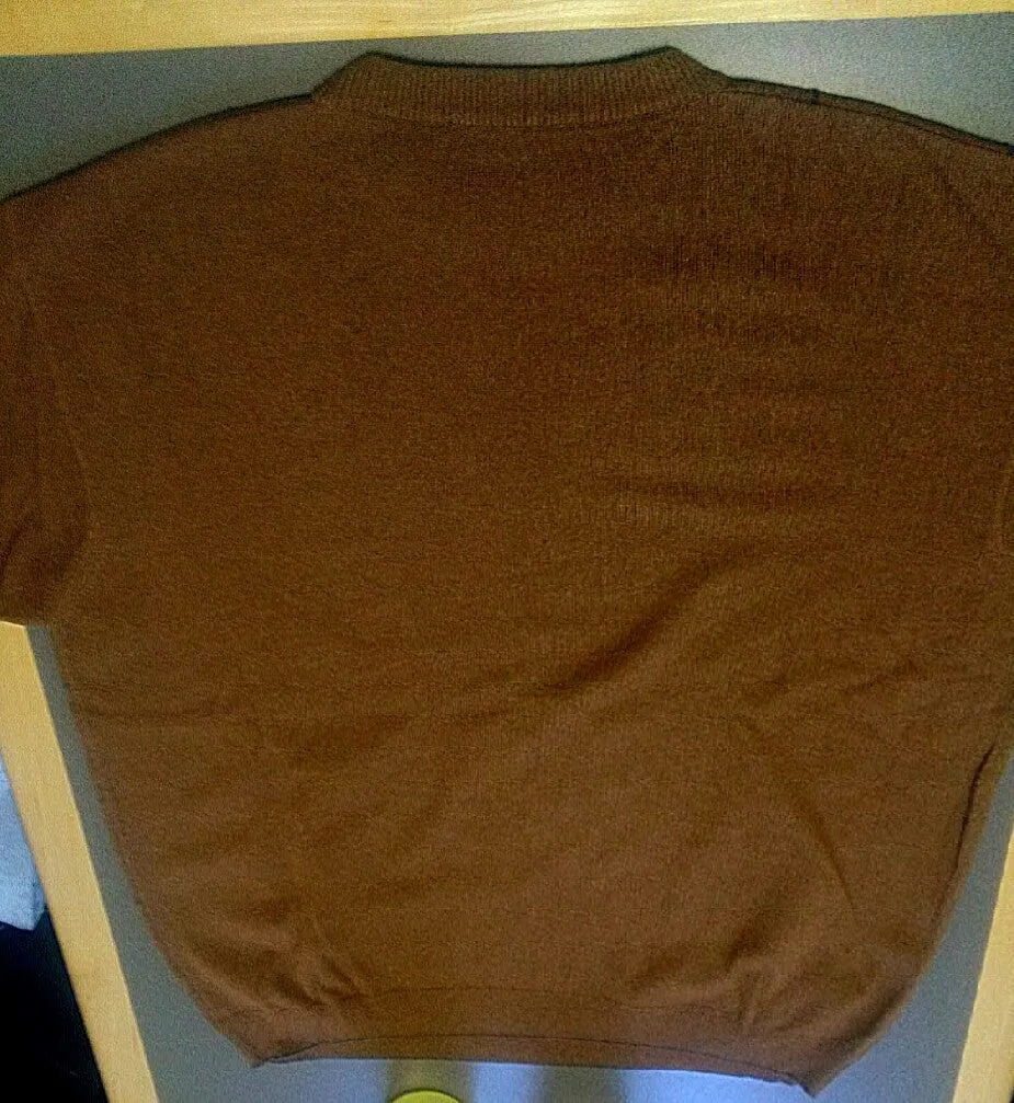 Scott Barber- Brown Wool & Cashmere Fashion Sweater- size L