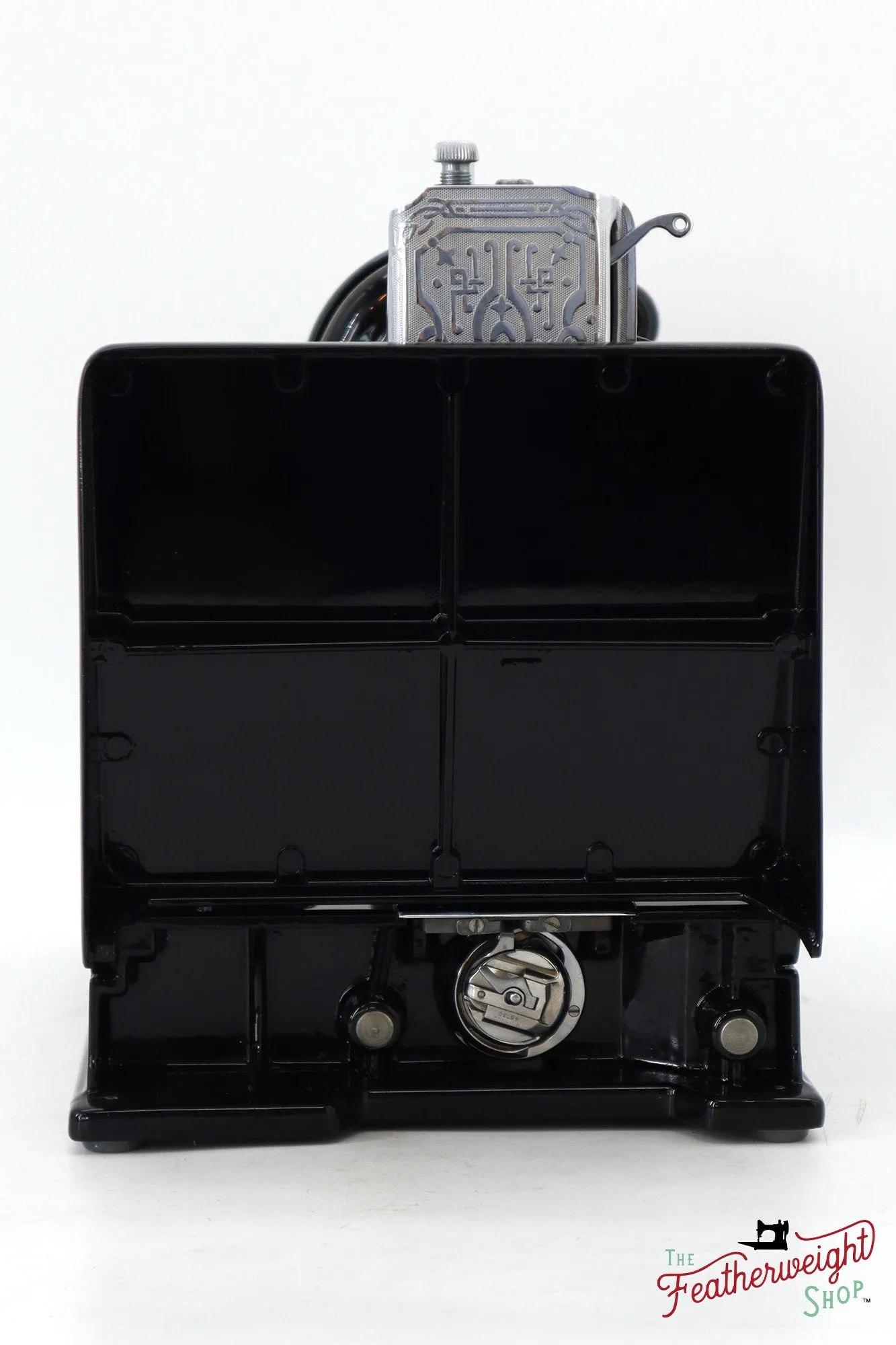 Singer Featherweight 221K Sewing Machine EG077***, RARE Great Britain Decal - Fully Restored in Gloss Black