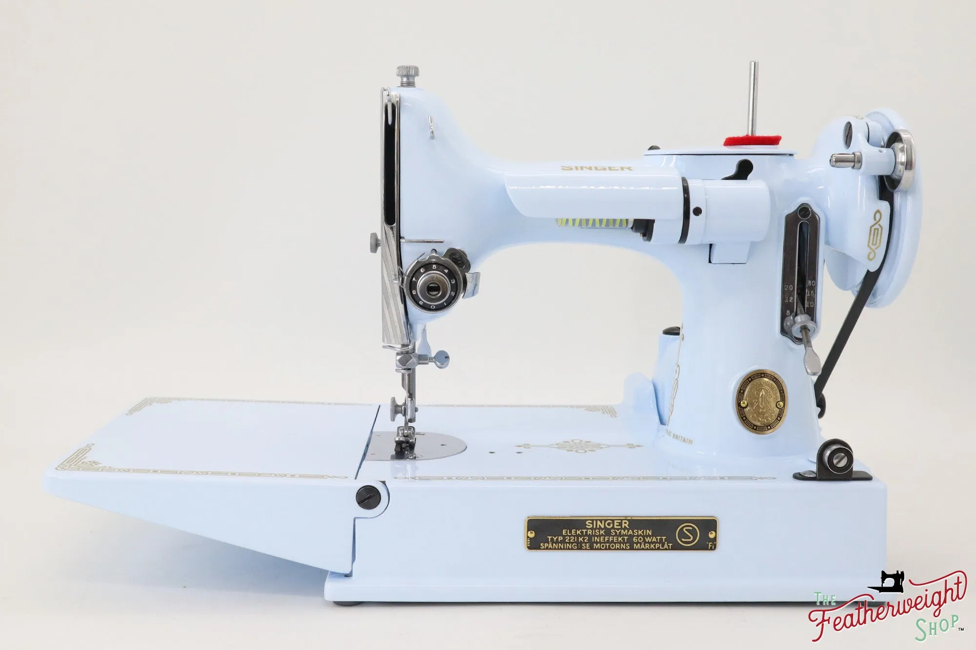 Singer Featherweight Swedish 221K EH138*** - Fully Restored in Cinderella Blue