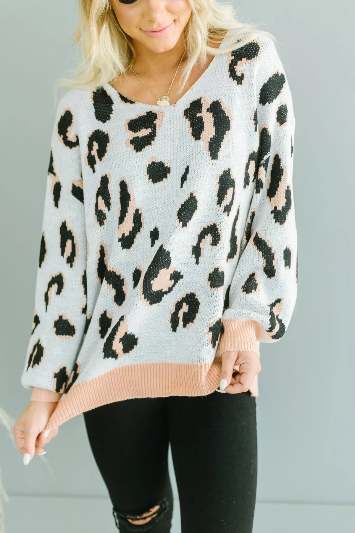 Spring  Leopard Sweater