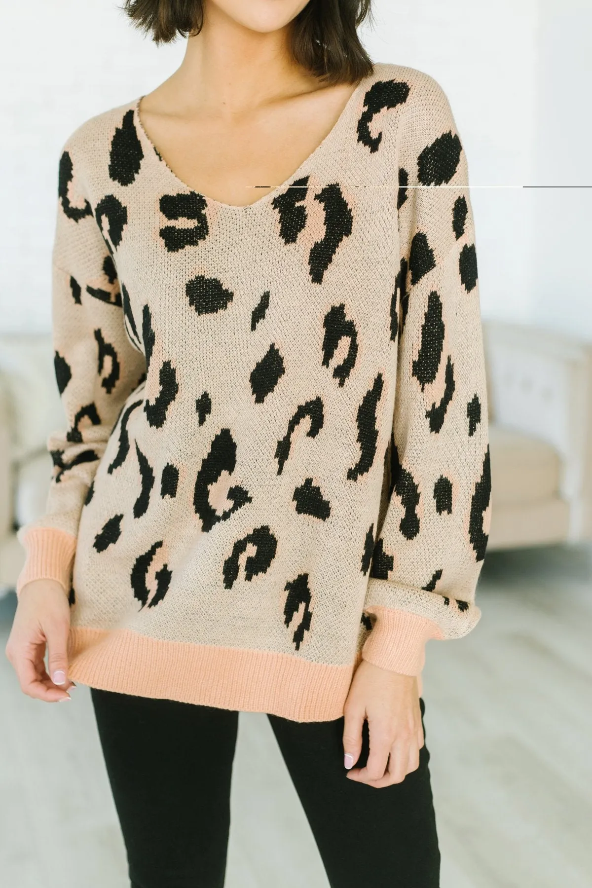 Spring  Leopard Sweater