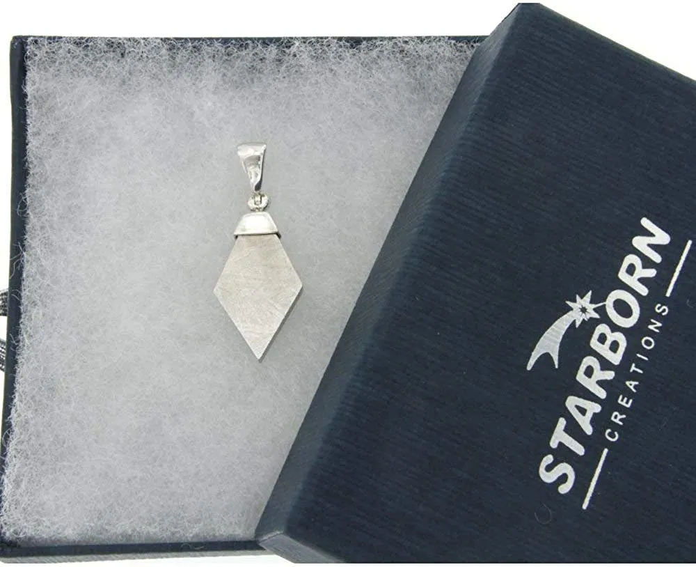 Starborn Creations Sterling Silver Gibeon Meteorite Pendant