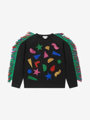 Stella McCartney Girls Shape Print Tassel Sweatshirt